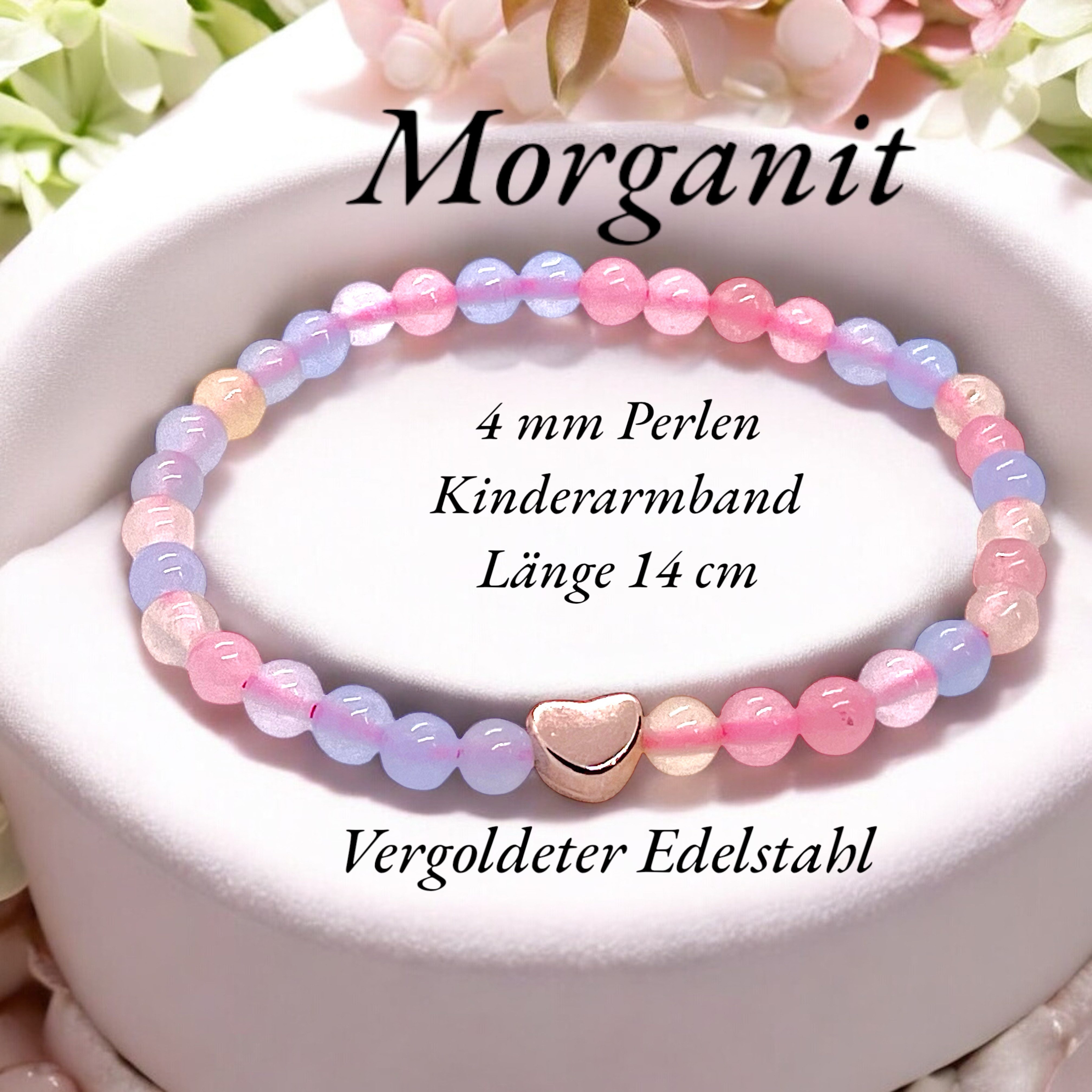 Steinfixx® Perlenarmband Edelsteinarmband aus Morganit mit günstig online kaufen