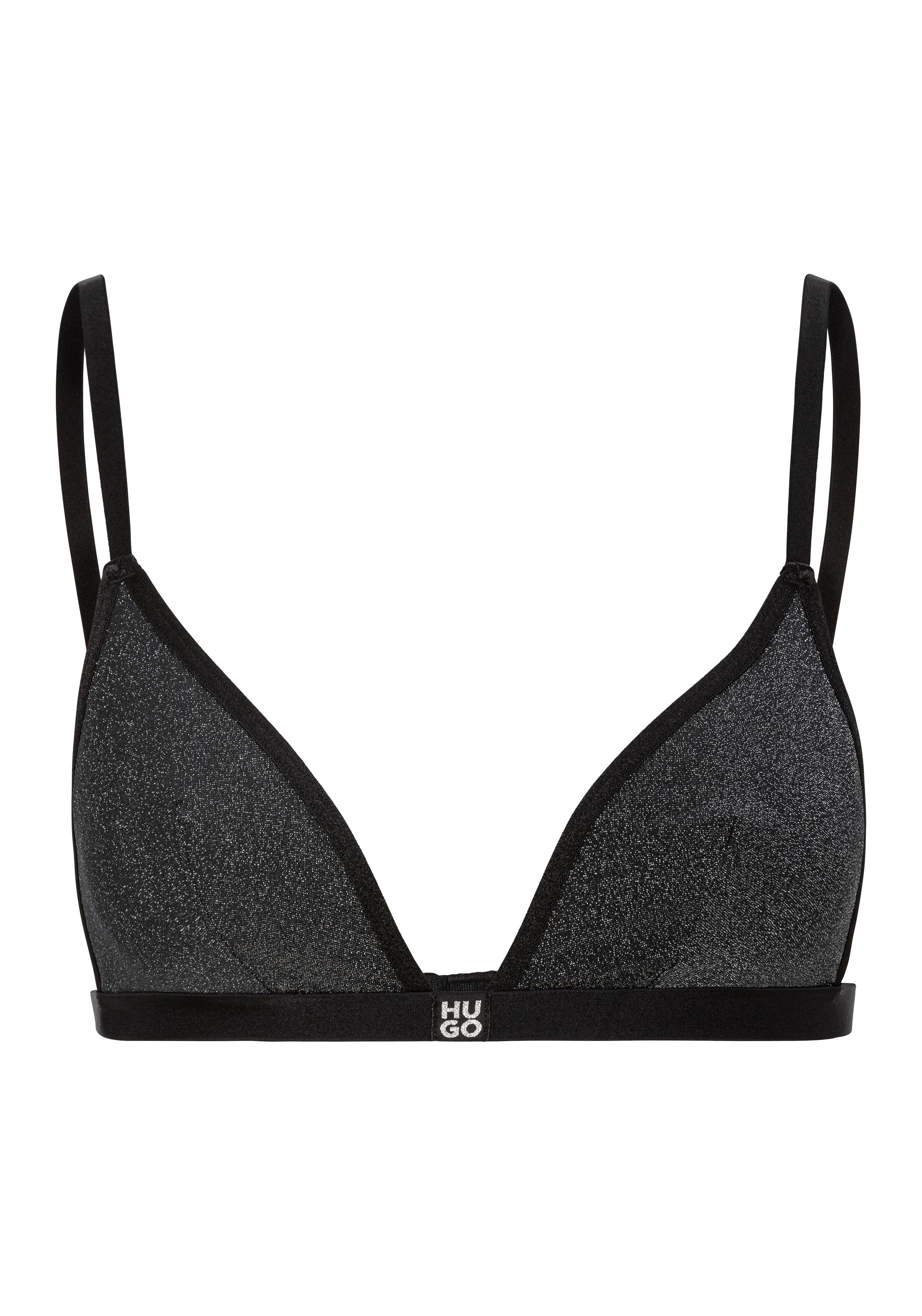 HUGO Triangel-BH LUREX 102657 mit HUGO Schriftzug günstig online kaufen
