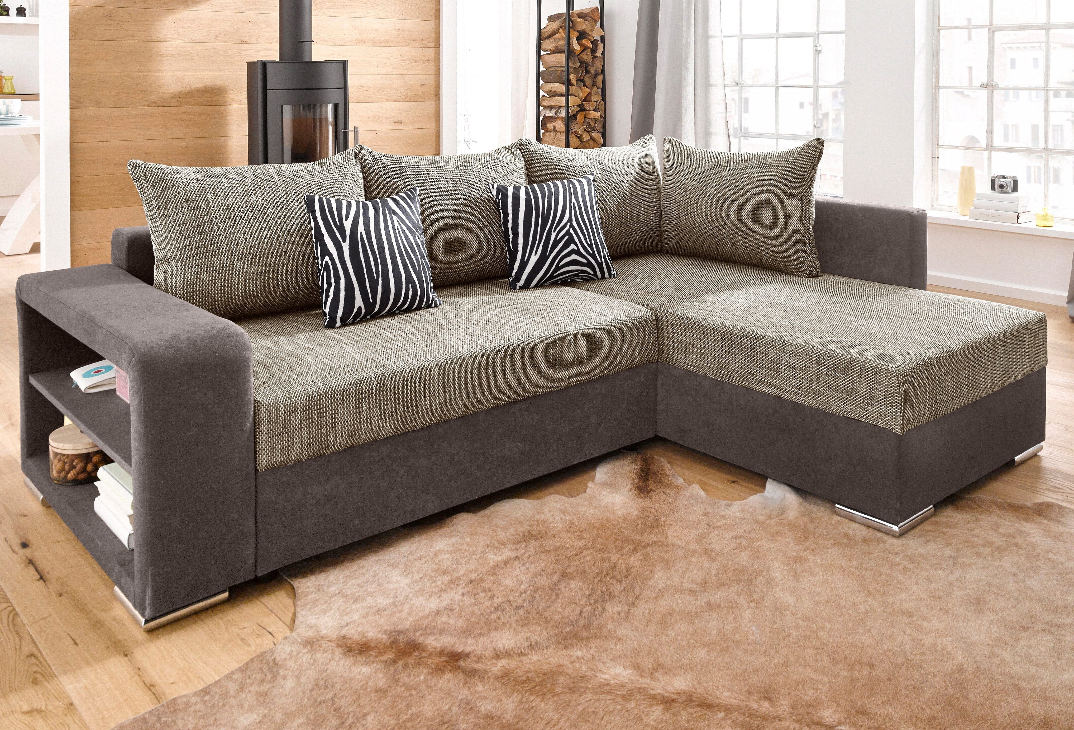 COLLECTION AB Ecksofa "John L-Form", mit Bettfunktion, wahlweise mit Federk günstig online kaufen