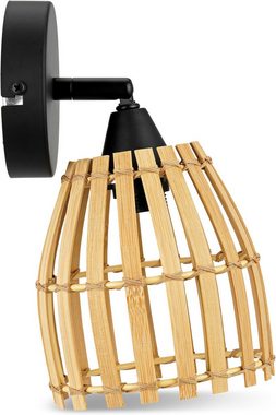 REV Wandleuchte -/Deckenlampe Rattan, 1-flammig, E14, 15W, + WiZ