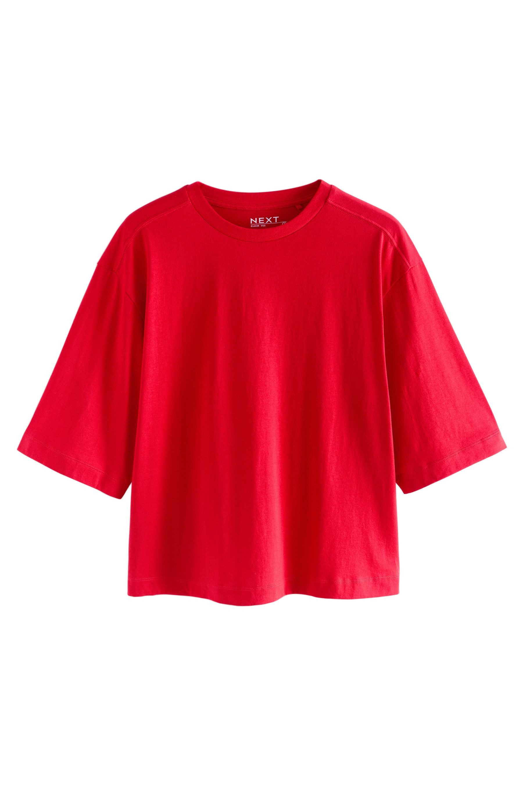 Next T-Shirt Kastiges Relaxed Fit T-Shirt günstig online kaufen