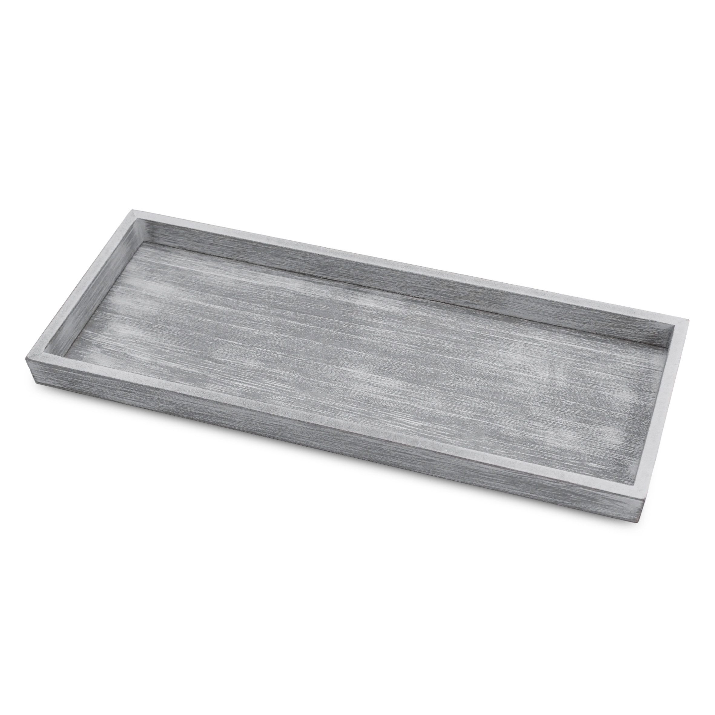 Spetebo Dekotablett rustikaler Kerzenteller aus Holz (rechteckig, 1 St., shabby weiß), Vintage Tablett zum servieren und dekorieren