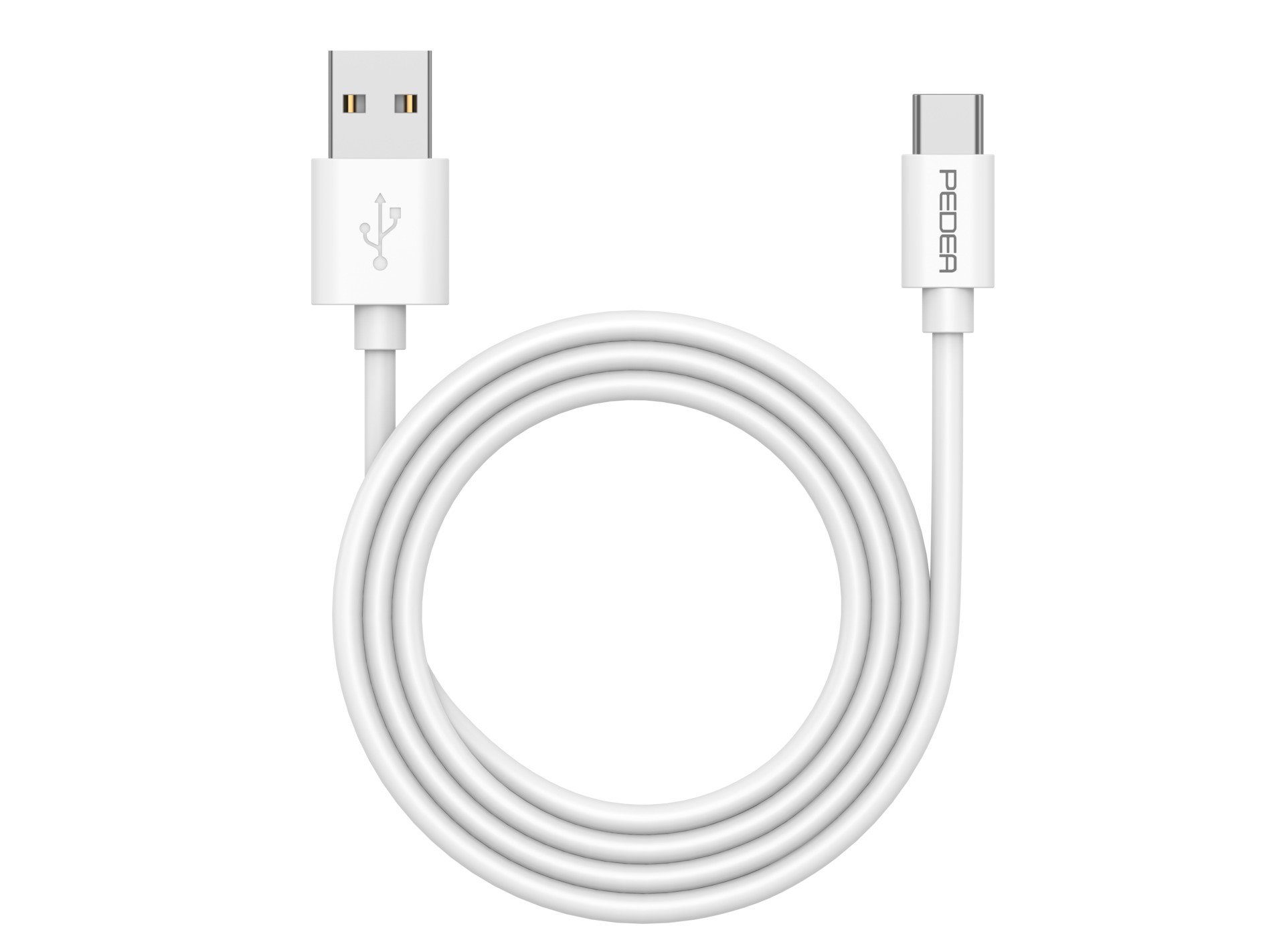 PEDEA Schnelllade- und Datenkabel USB-A/USB-C, 1m USB-Kabel, USB Typ A