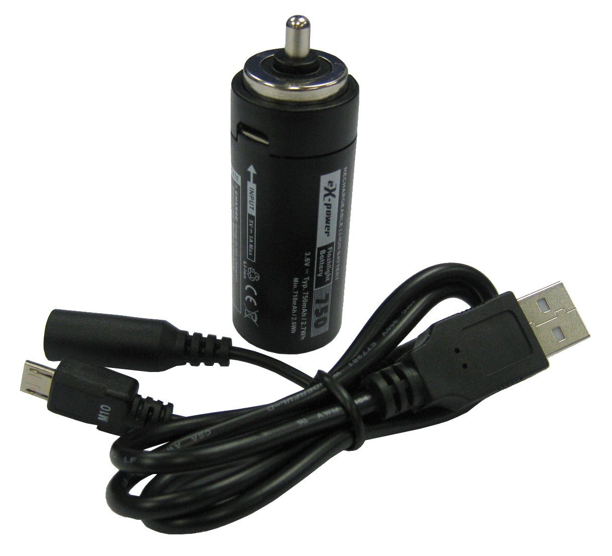PowerSmart FB0001.184 Akku als Ersatz für 3 AAA Batterien im Batteriehalter - Taschenlampe, LED Taschenlampe, Baumarkttaschenlampe Lithium-ion (Li-ion) 1400 mAh (3,6 V)