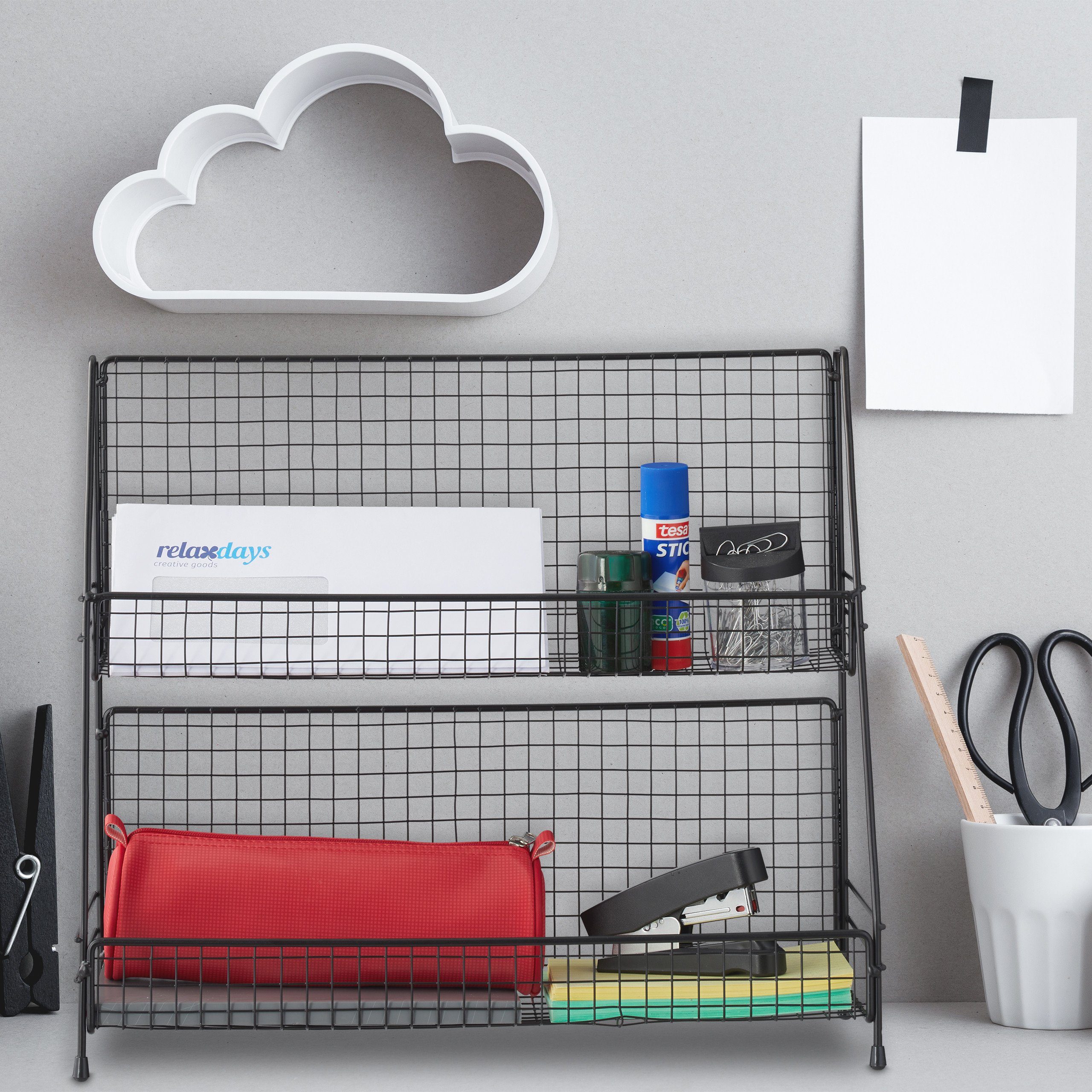 relaxdays Gewürzregal Metall Schwarz günstig online kaufen