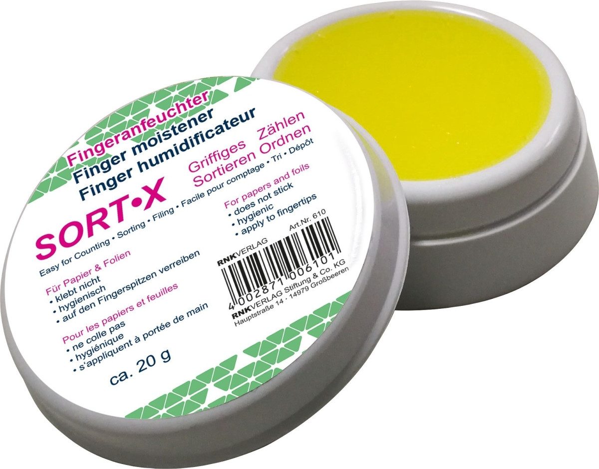 RNK Verlag Versandkarton Fingeranfeuchter Sort-X 20g