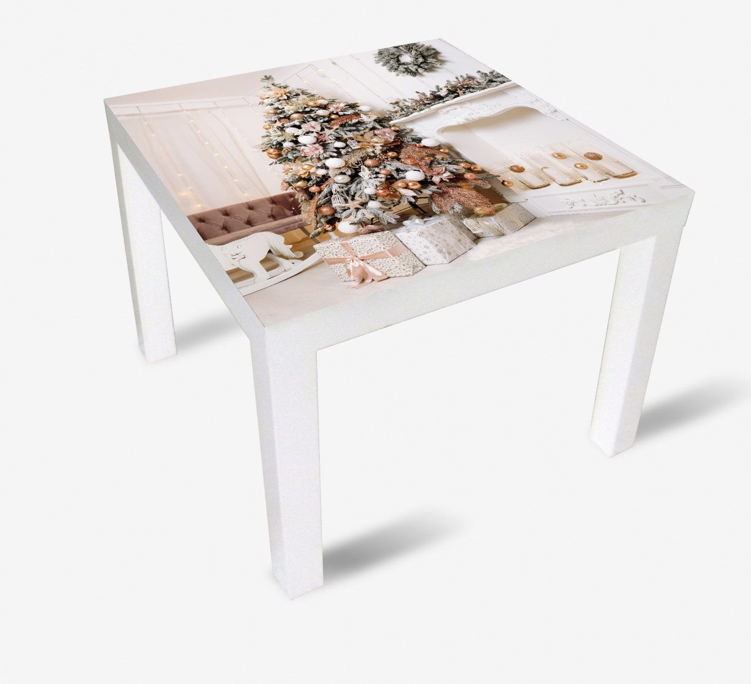 Wallario Möbelfolie Eleganz unterm Weihnachtsbaum