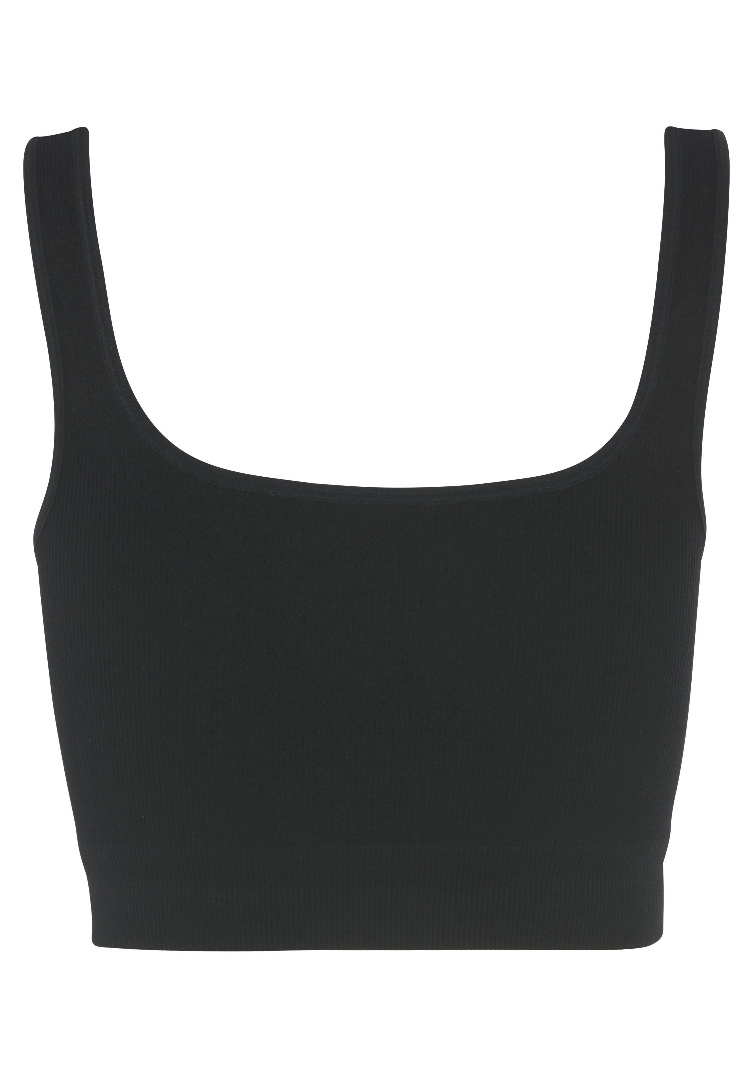 LASCANA Crop-Top Seamless Top mit Rippstruktur
