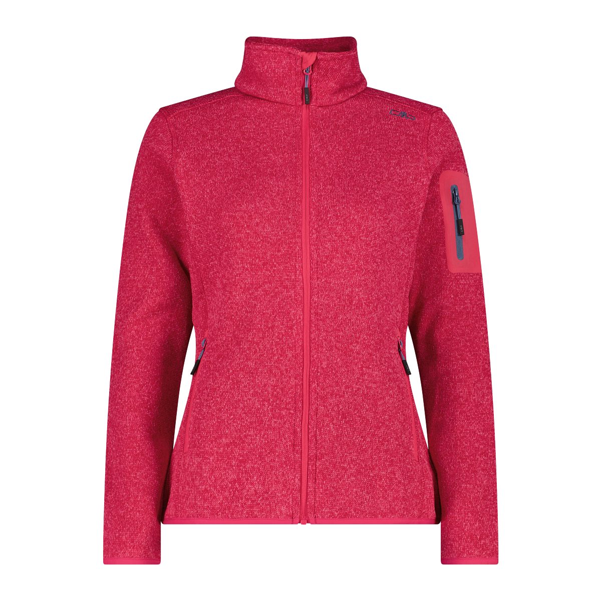 CMP Strickfleecejacke KNITTED MELANGE FLEECE WOMAN JACKET Wärmeisolierend & günstig online kaufen