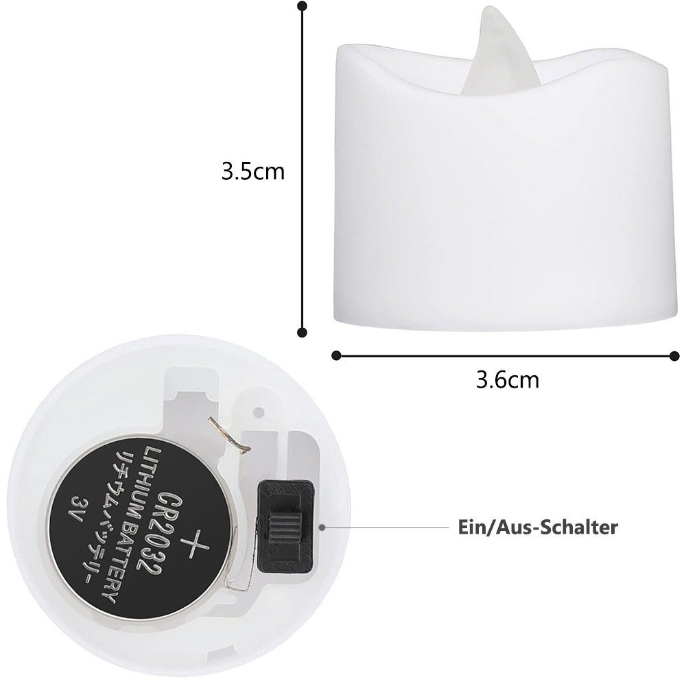 MUPOO LED-Kerze LED Flammen 24 er günstig online kaufen