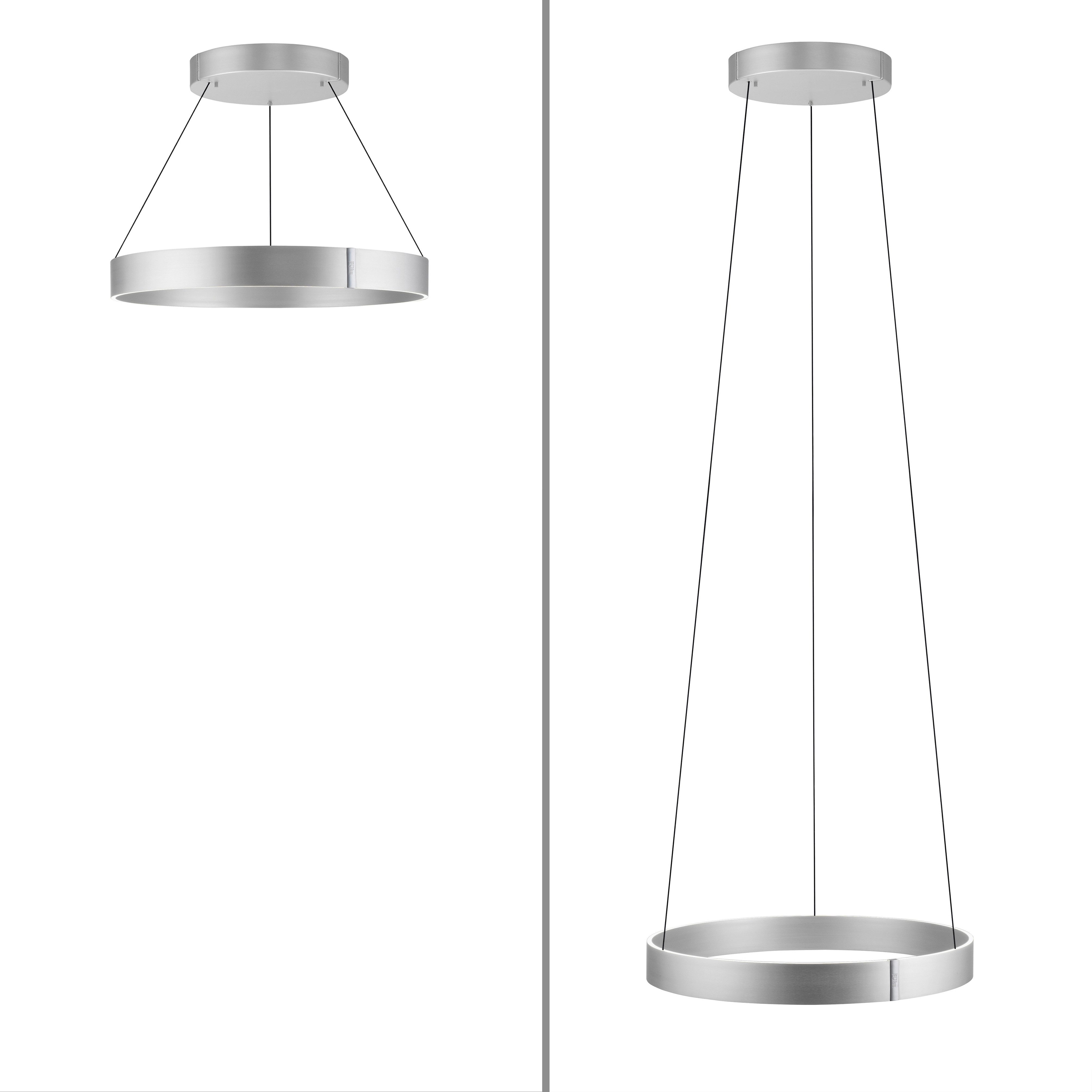 Neuhaus PURE LED Pendelleuchte PURE E-Clipse, CCT - über Fernbedienung, LED fest integriert, warmweiß - kaltweiß, e-LIFT®-Funktion, CCT, dimmbar über Fernbedíenung