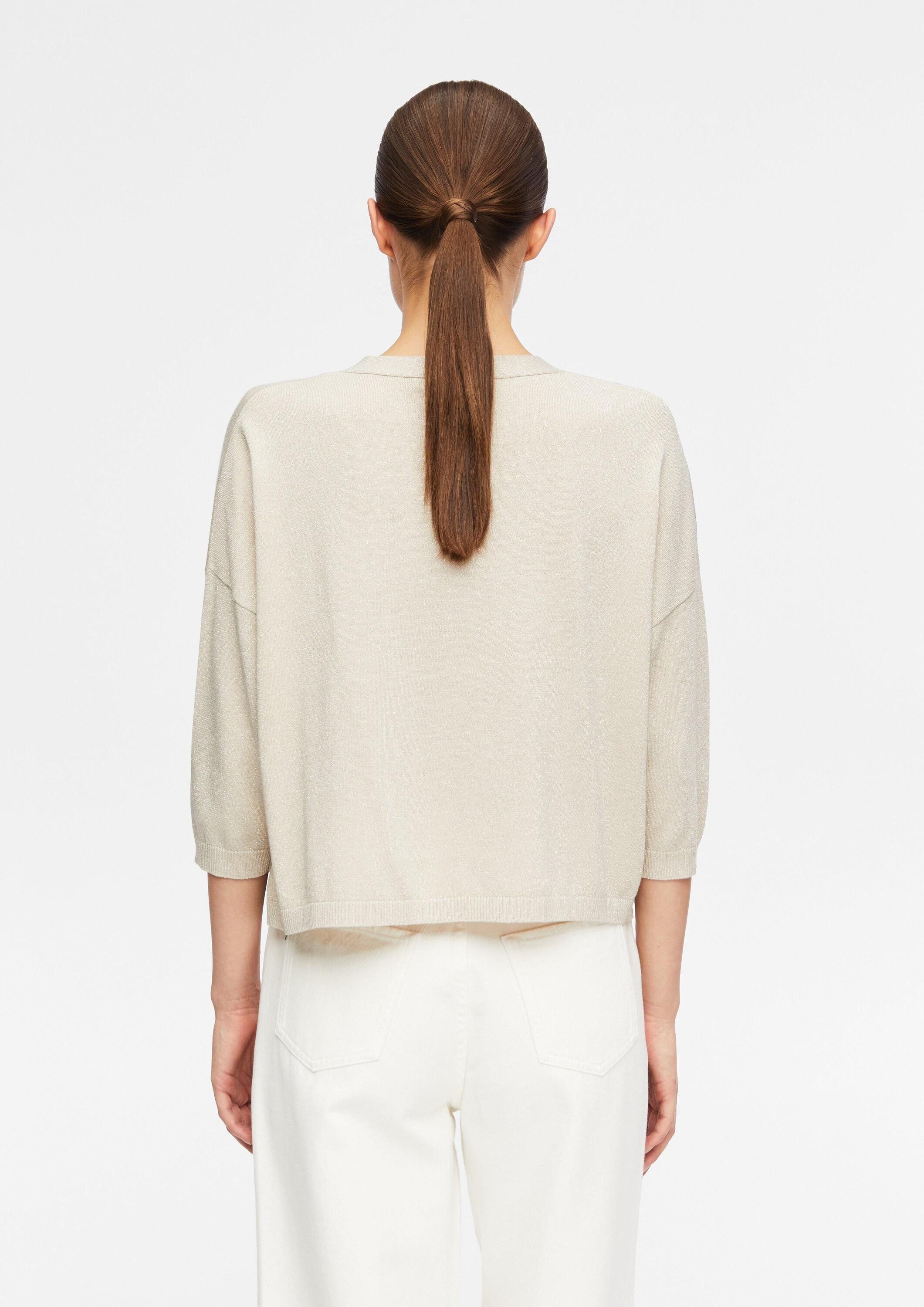 comma Cardigan Strickjacke Strickjacke mit Glitzergarn