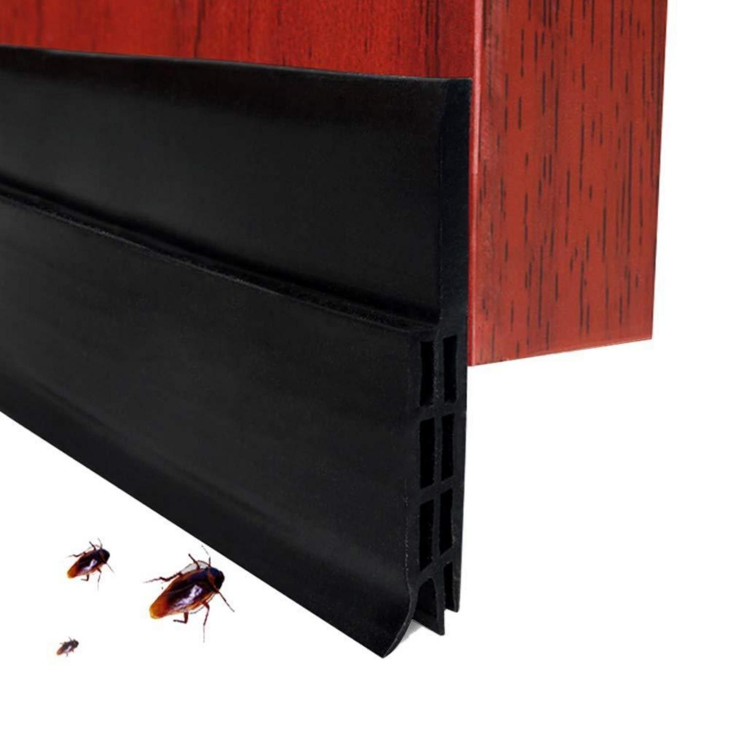 LuxusKollektion Insektenschutz-Tür Türdichtung Silikon Schwarz 200x5cm