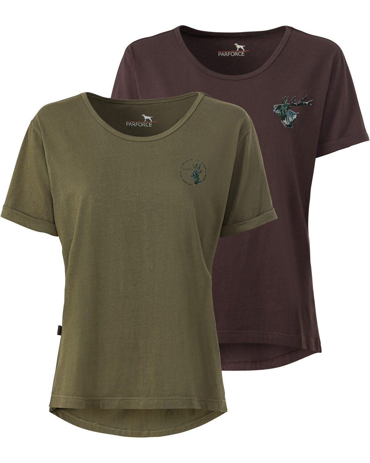 Parforce T-Shirt Damen Футболки 2er-Pack Hirsch