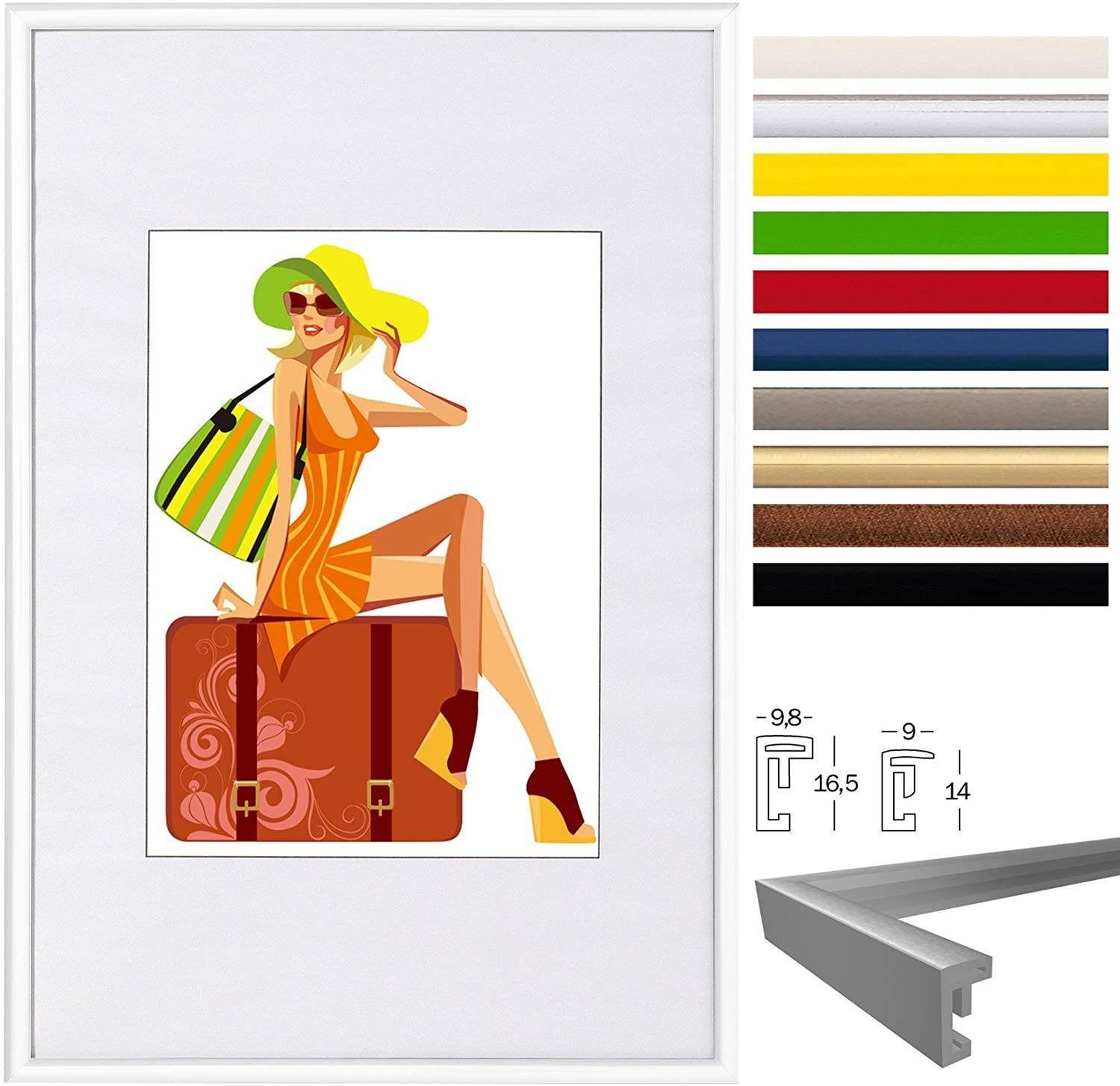 Woltu Bilderrahmen, (1 St), Bilderrahmen Kunststoff New Lifestyle. Reduzierter Preis € 6,97. Unverbindliche Preisempfehlung € 17,99