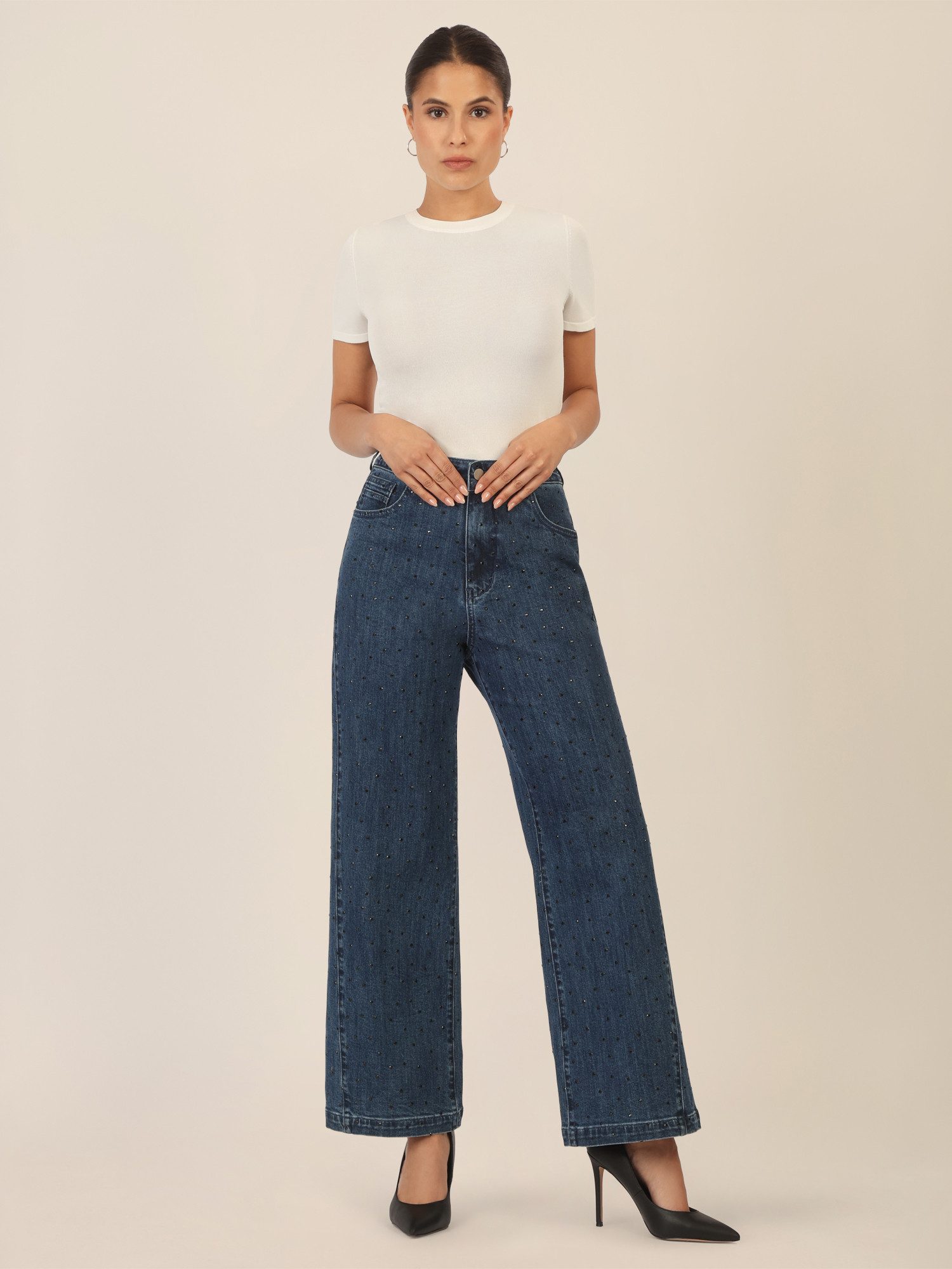 Apart Bootcut-Jeans in Stone- washed Optic günstig online kaufen