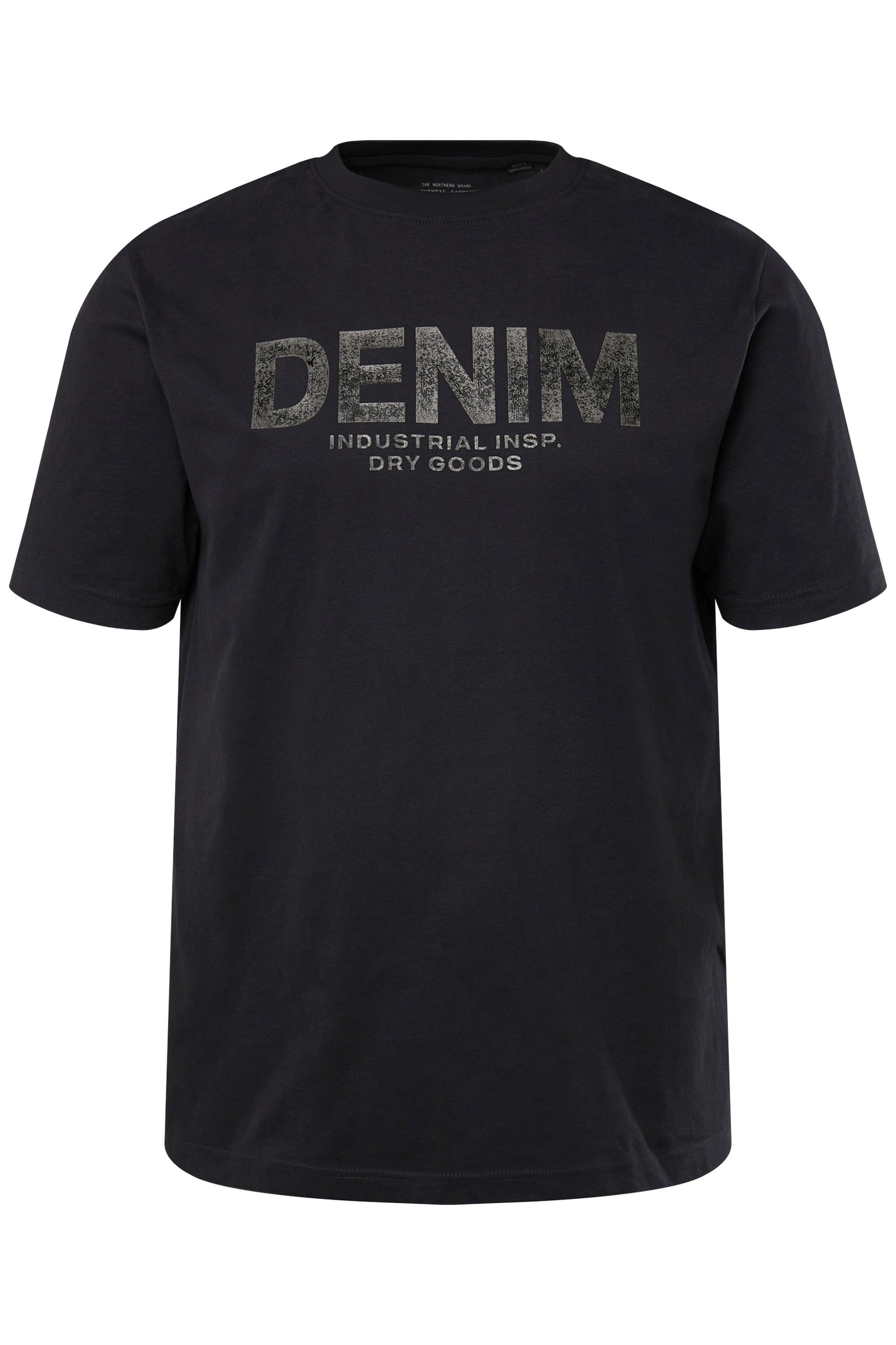 JP1880 T-Shirt T-Shirt Halbarm Rundhals Brustprint günstig online kaufen