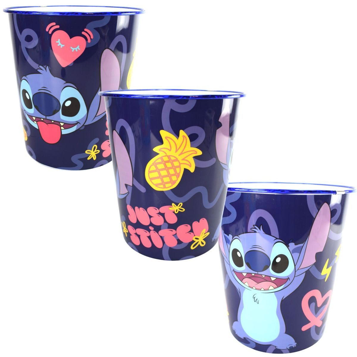 Stor Papierkorb Papierkorb für Kinder aus Kunststoff ca. Ø 21 cm mit Zeichentrickmotiv, authentisch gestaltet