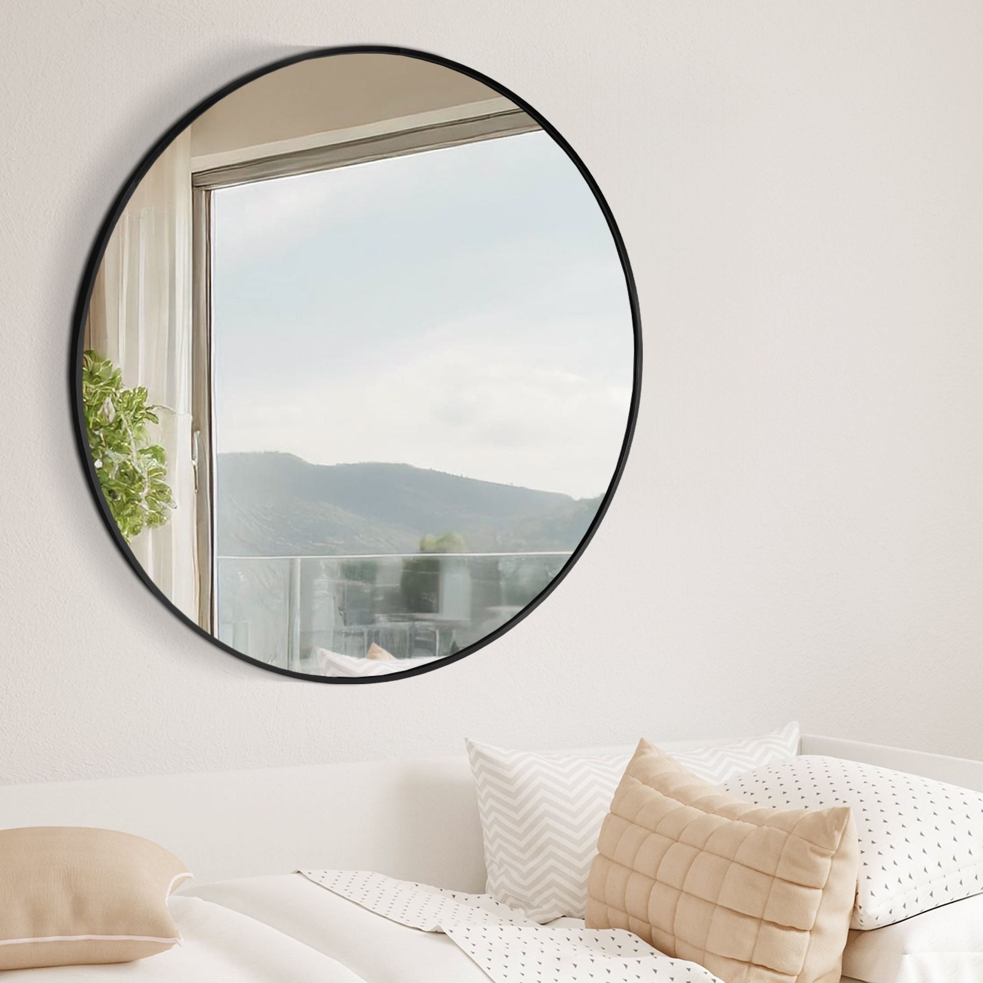 CLP Wandspiegel Elsie, Rund, Modern, 30 / 45 / 60 / 80 cm Metallrahmen