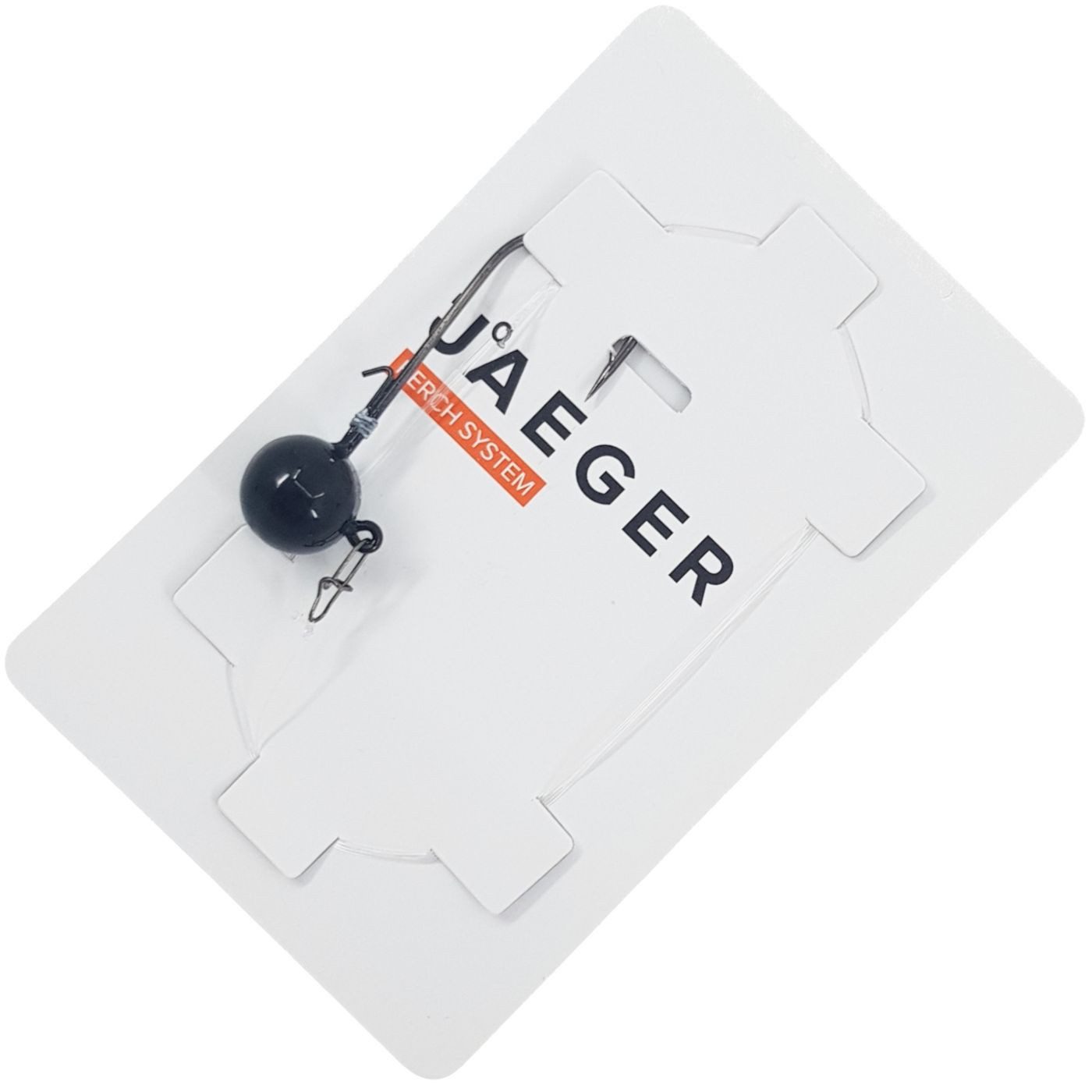 Jaeger Vorfachschnur Jaeger Fishing Jig Head Montage 65cm - Jigkopf Vorfach, (1-St)