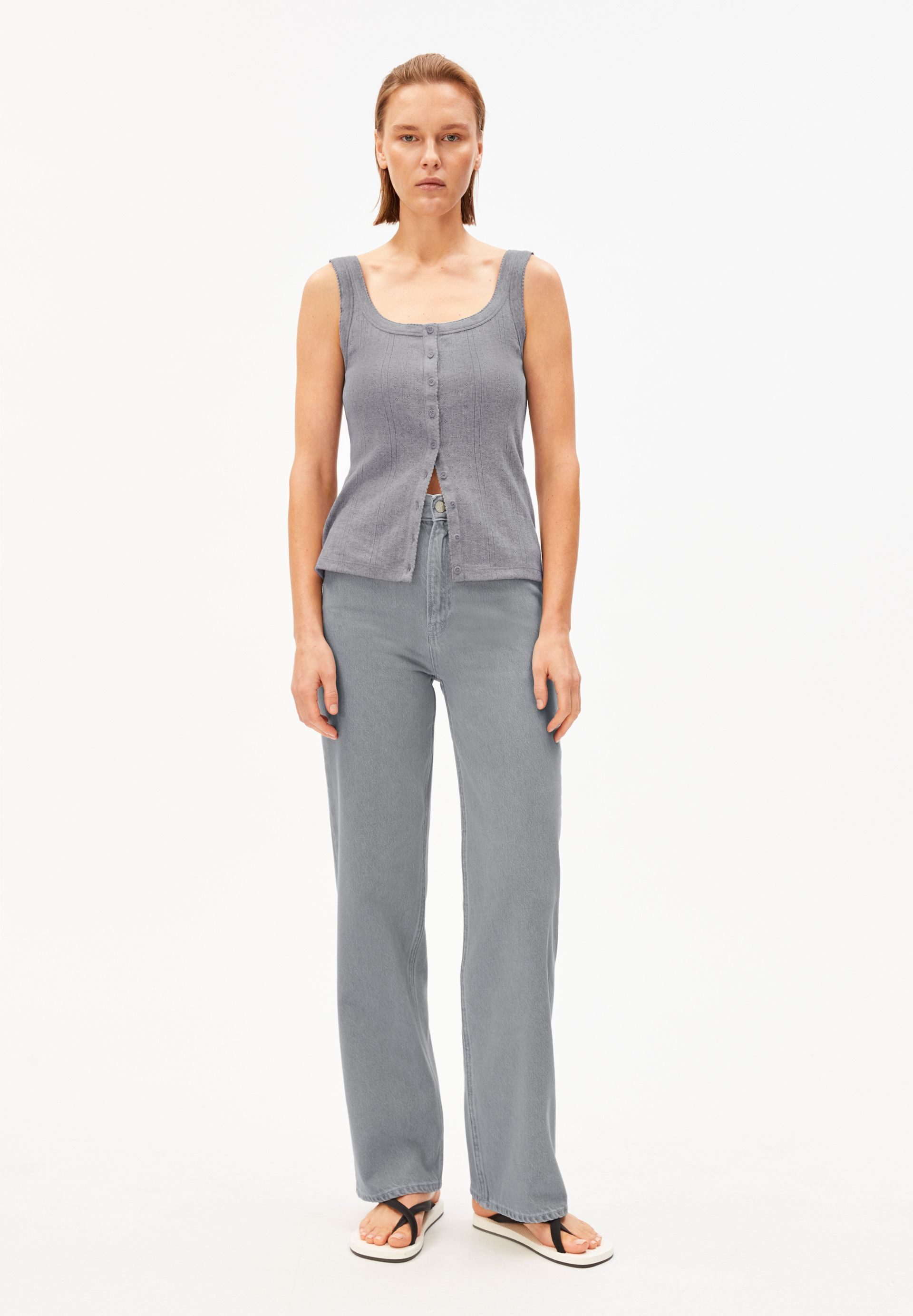 Armedangels Weite Jeans ENIJAA TENCEL™ Lyocell Mix Non Stretch (Non-Stretch, Regular Fit) High waist