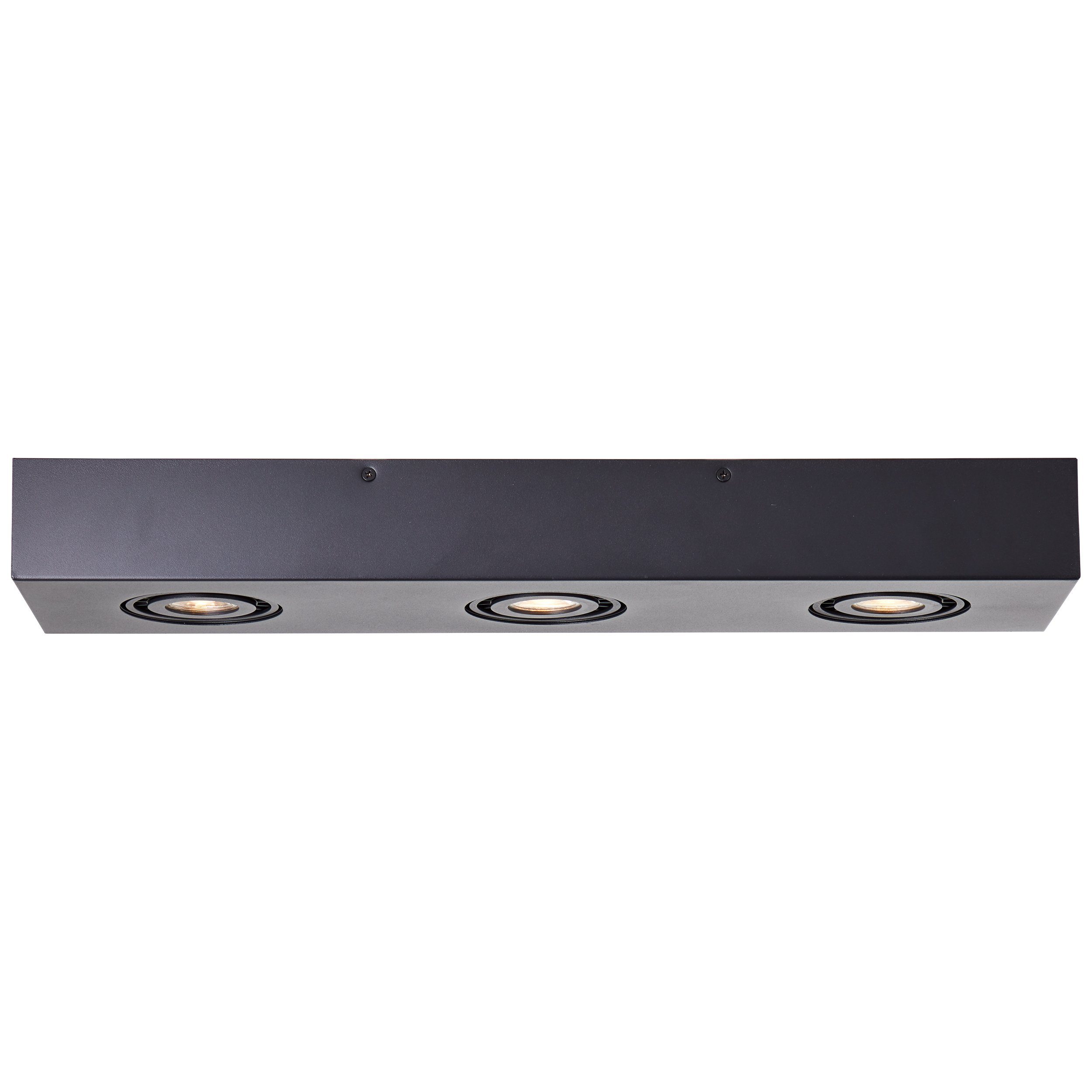 Brilliant Deckenleuchte Doro, LED wechselbar, Warmweiß, 60cm Breite - 3x345 Lumen, 3000 Kelvin, warmweißes Licht GU10 Fassung