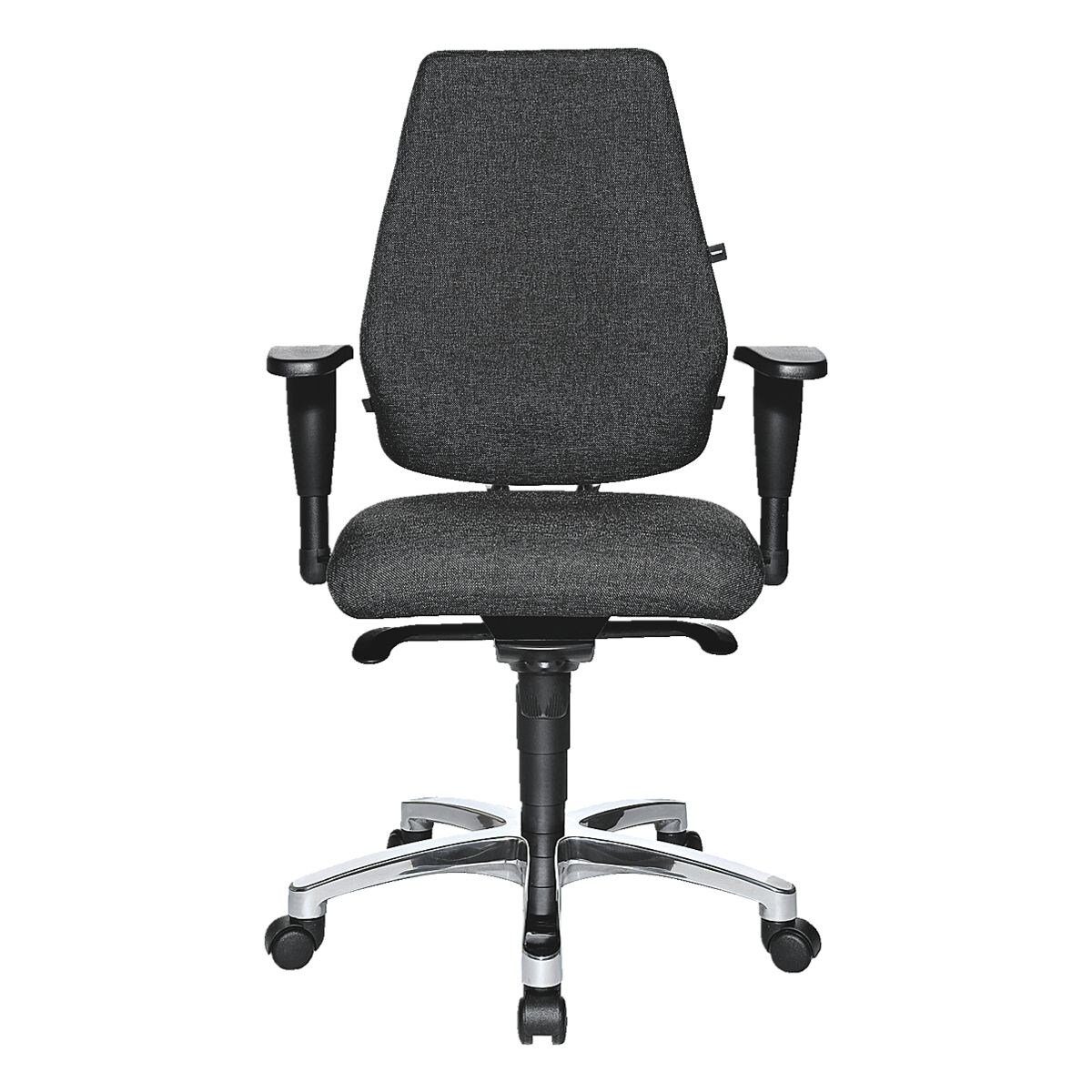 Body-Balance-Tec TOPSTAR Sitness Armlehnen, Schreibtischstuhl anthrazit und Flachsitz mit 30,