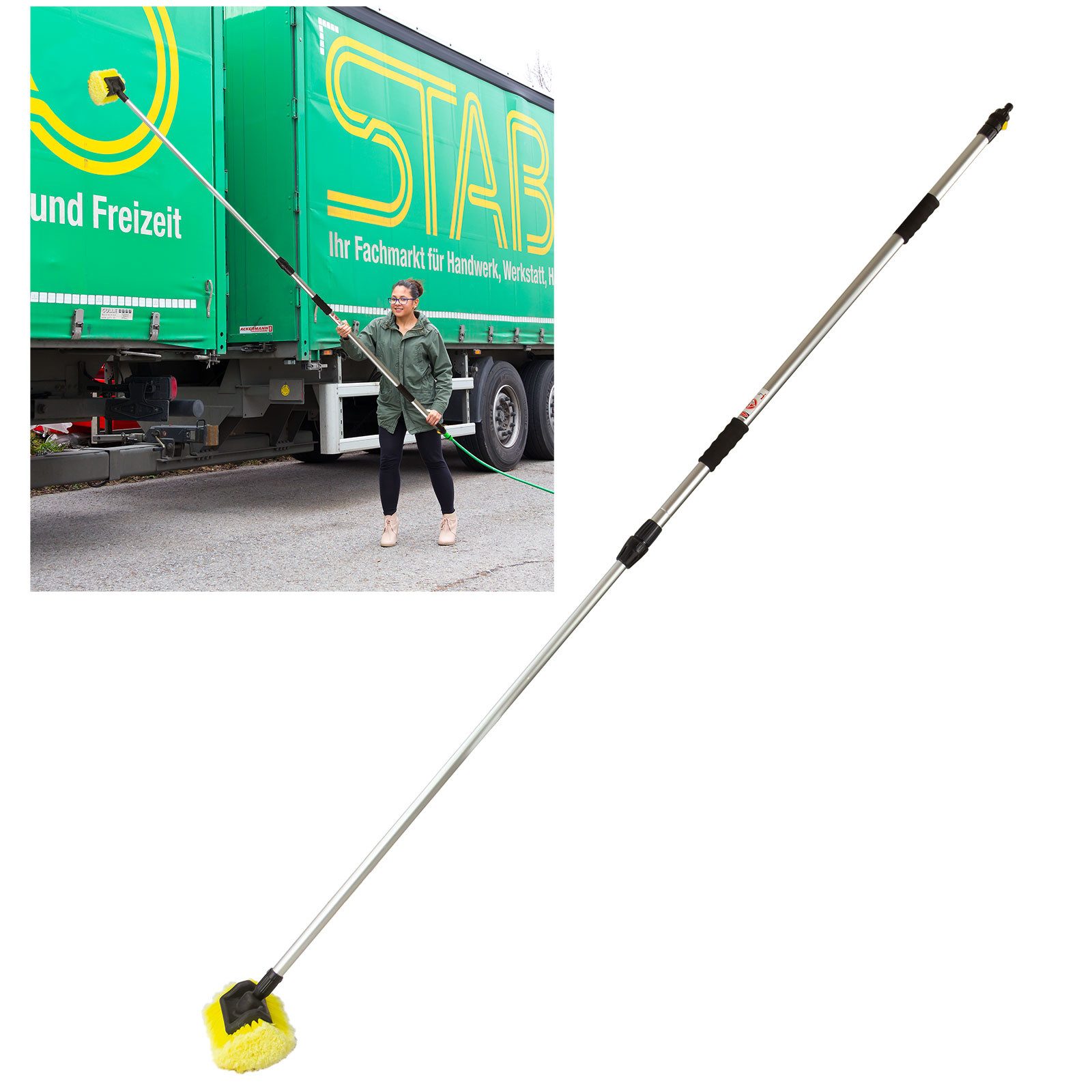 DEMA Autowaschbürste Teleskop Autowaschbürste DTW250 135-250 cm