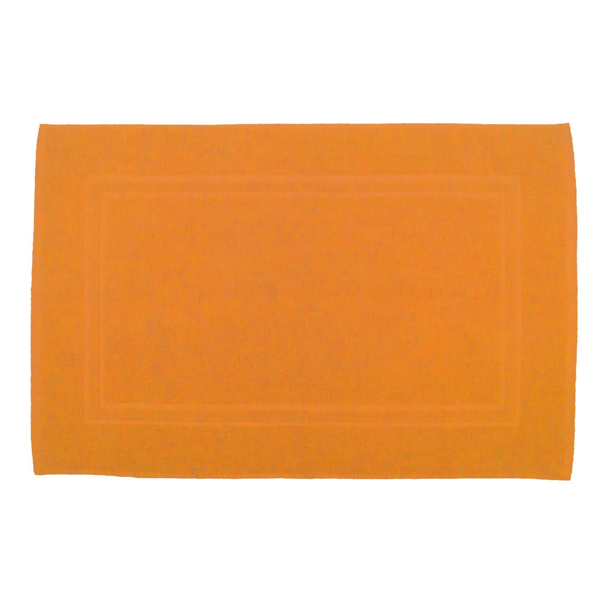 Julie Julsen Badematte 1-Badematte-Orange-50 x 40 cm, Baumwolle, Doppelrahm günstig online kaufen