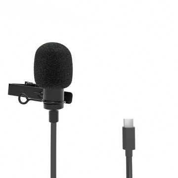 ayex Mikrofon Lavalier mit Type-C z.B. für Android-Geräte und PCs