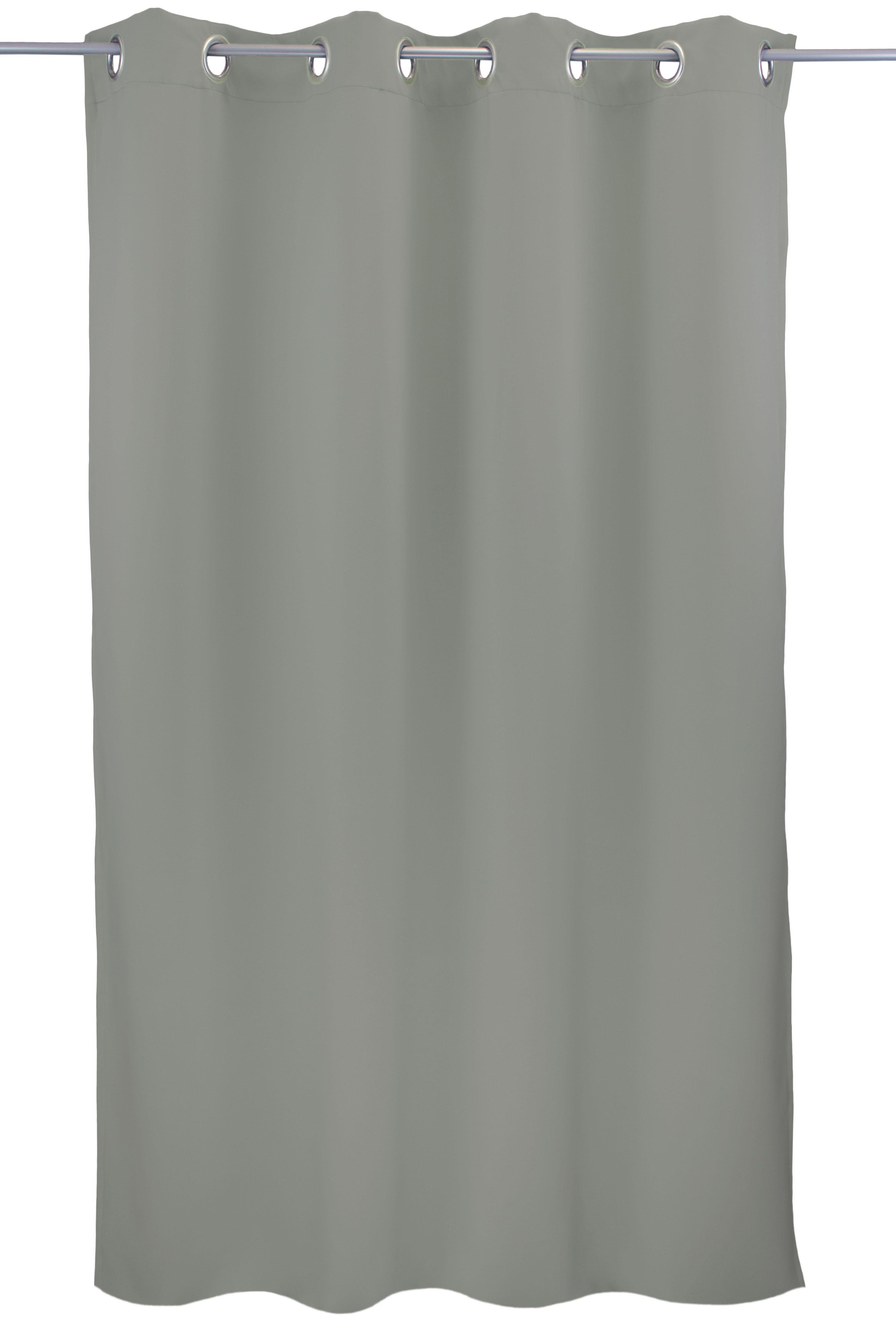 Vorhang Leon1, VHG, Ösen (1 St), verdunkelnd silberfarben