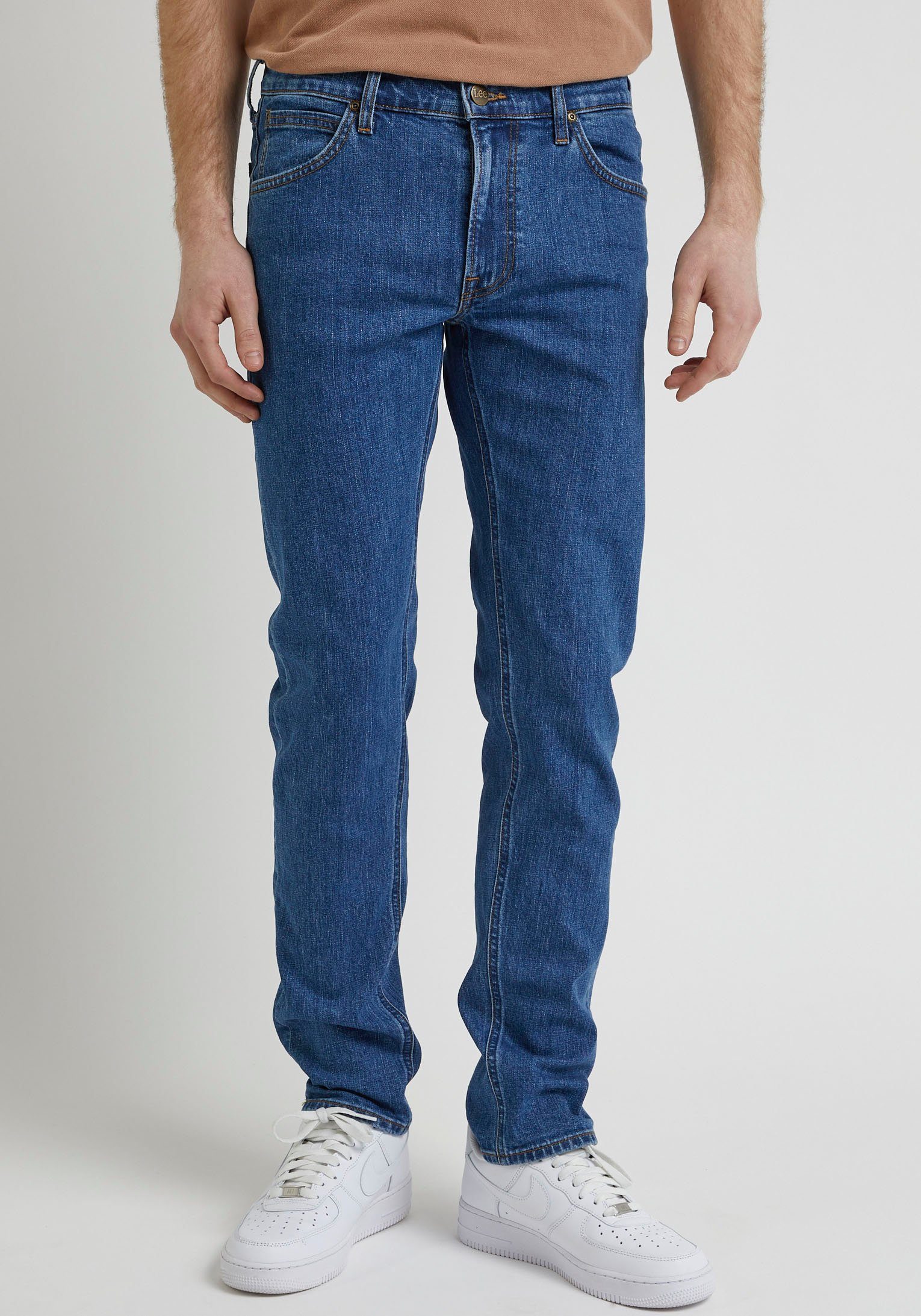 Lee® Regular-fit-Jeans DAREN ZIP FLY stoneage mid