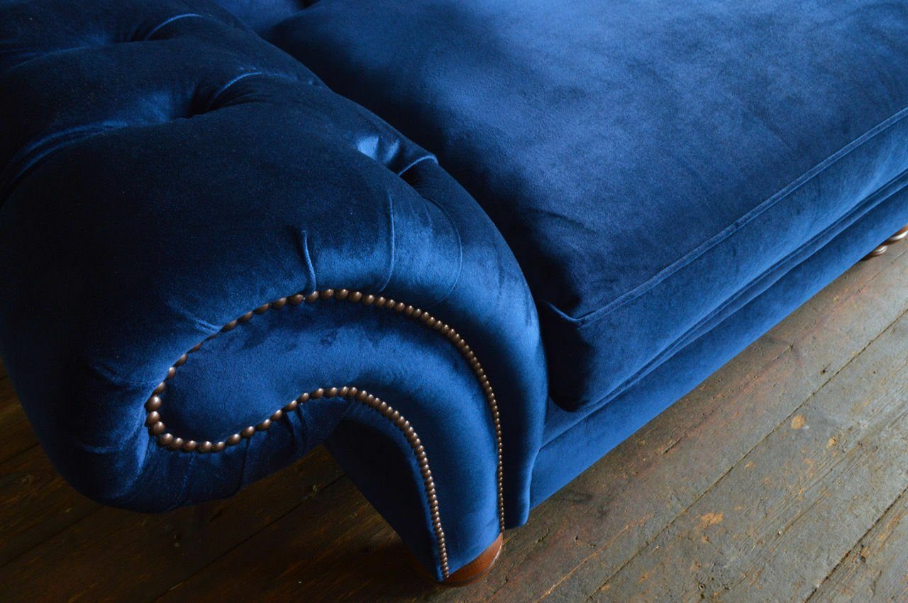 JVmoebel Chesterfield-Sofa, Chesterfield Design Garnitur Polster Luxus Sitz Couch Leder Sofa