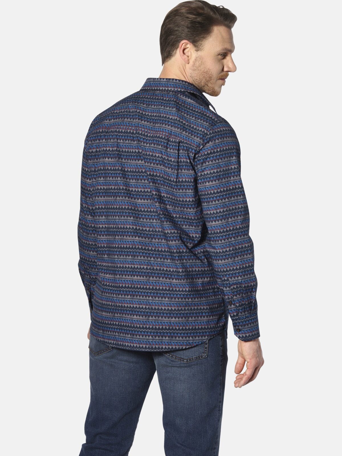 Jan Vanderstorm Langarmhemd HALJORN mit klassischem Kentkragen günstig online kaufen