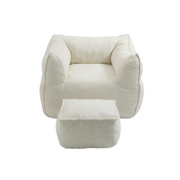 EXTSUD Sitzsack faules Sofa mit Memory Schwamm Füllung, Spezial Sitzsack mit Armlehnen
