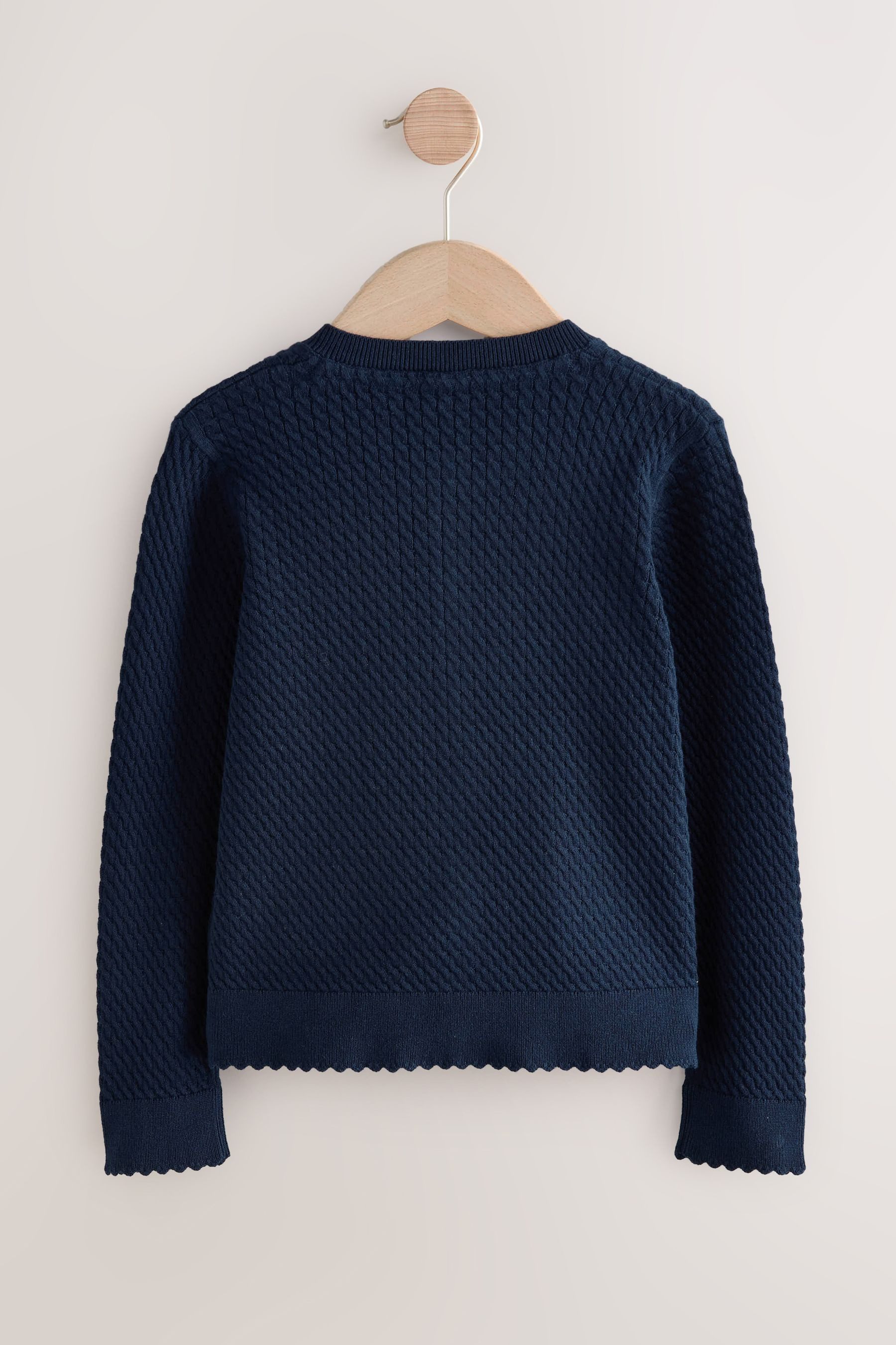 Next Strickjacke Cardigan mit Zopfstrickmuster für die Schule (1-tlg)