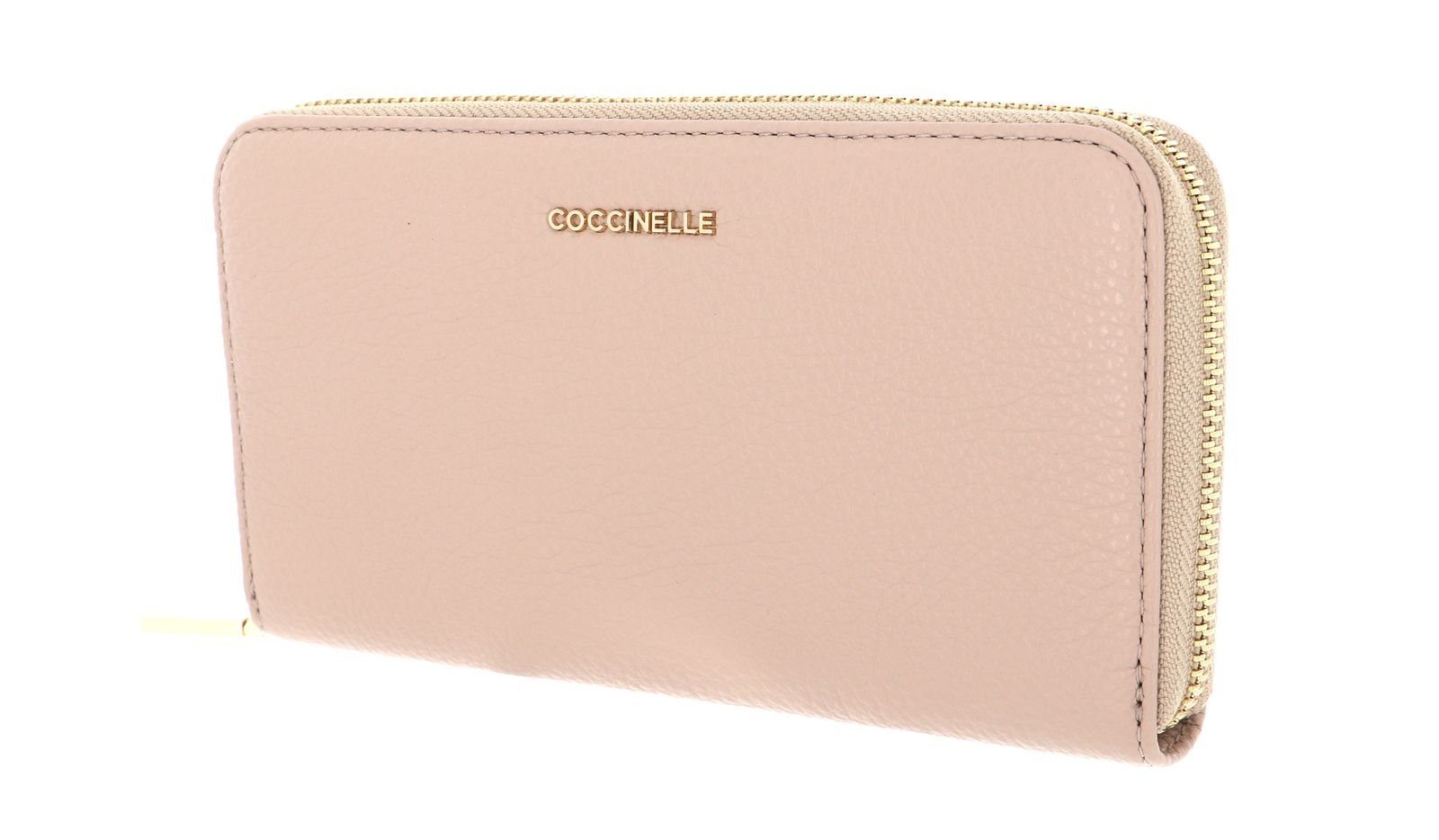 COCCINELLE Geldbörse Metallic Soft Powder Pink