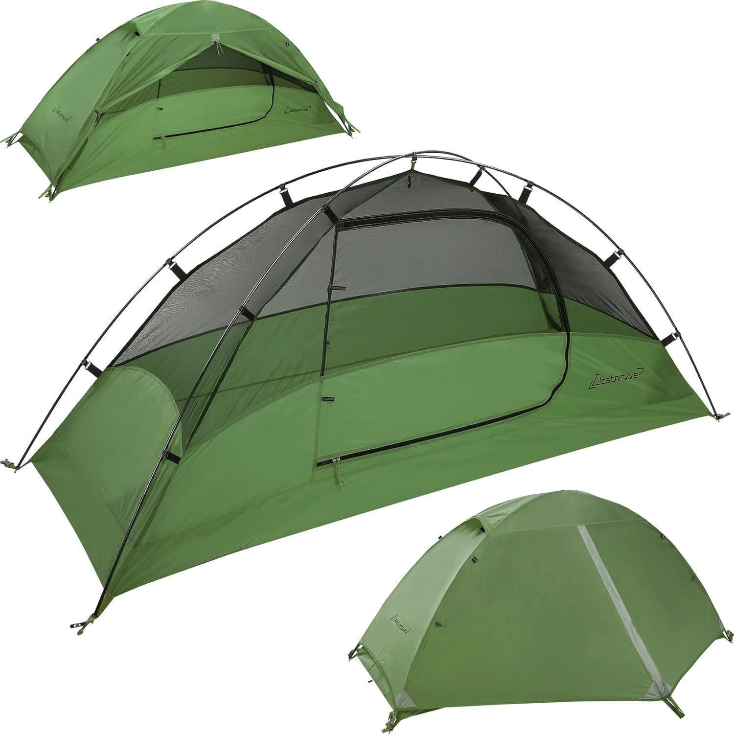 Kuppelzelt 1-Personen Campingzelt wasserdicht ultraleichtes Trekkingzelt
