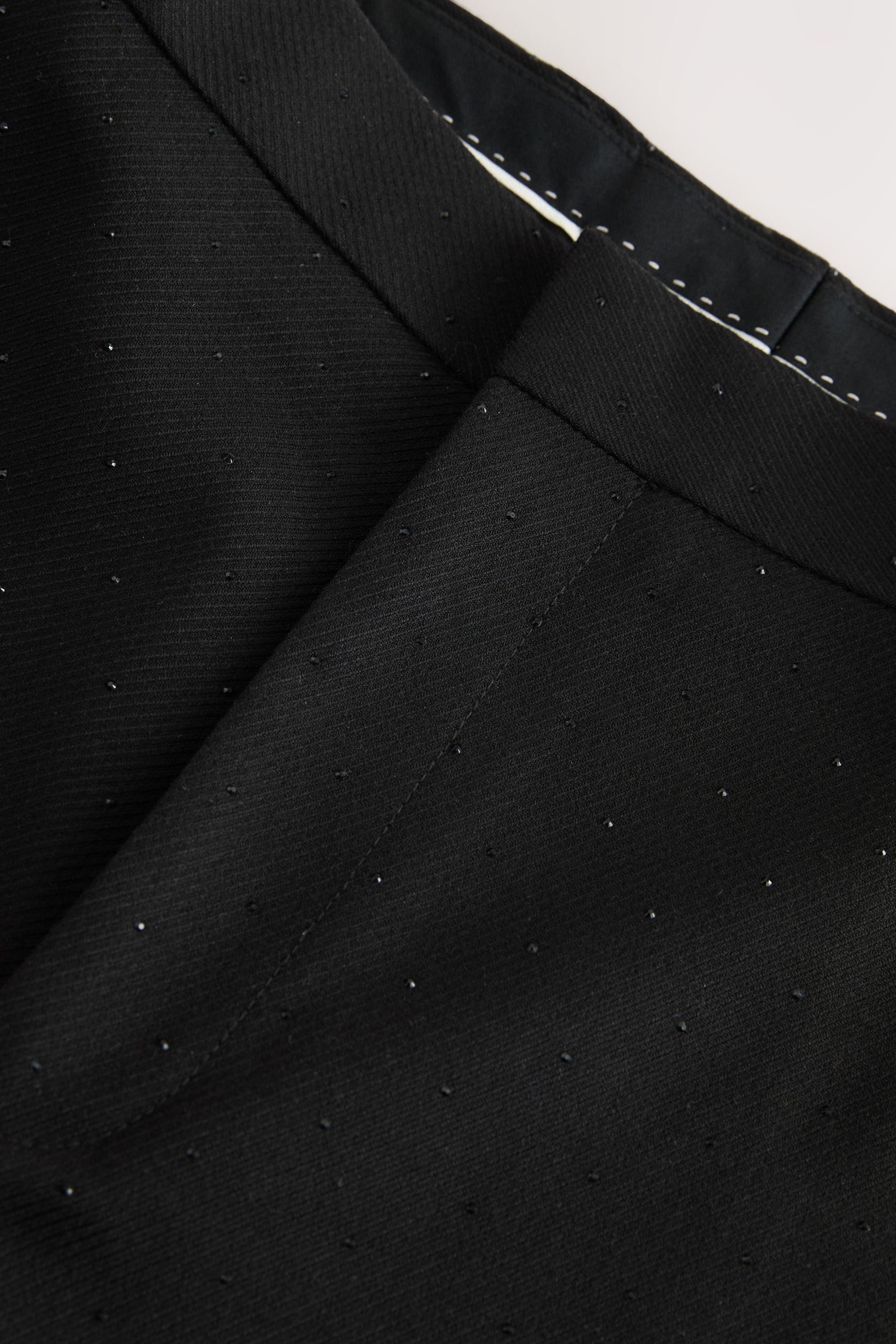 Next Anzughose Slim Fit Smokinganzughose mit Pailletten (1-tlg)