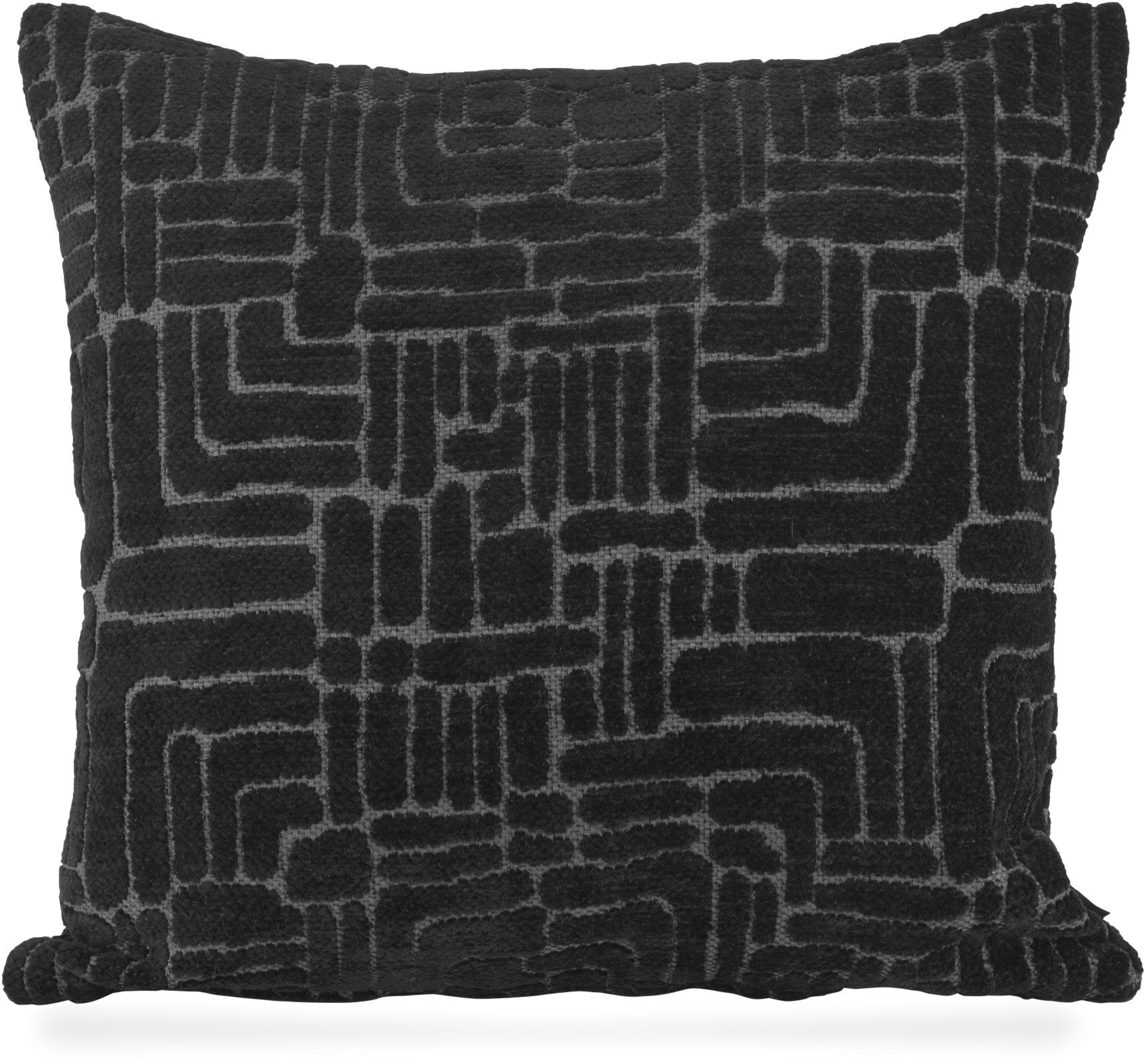H.O.C.K. Dekokissen H.O.C.K. Chessy Dekokissen 45x45cm schwarz weich gemustert, Hochwertige Stoffe, Trendige Muster & Farben, Handgefertigt