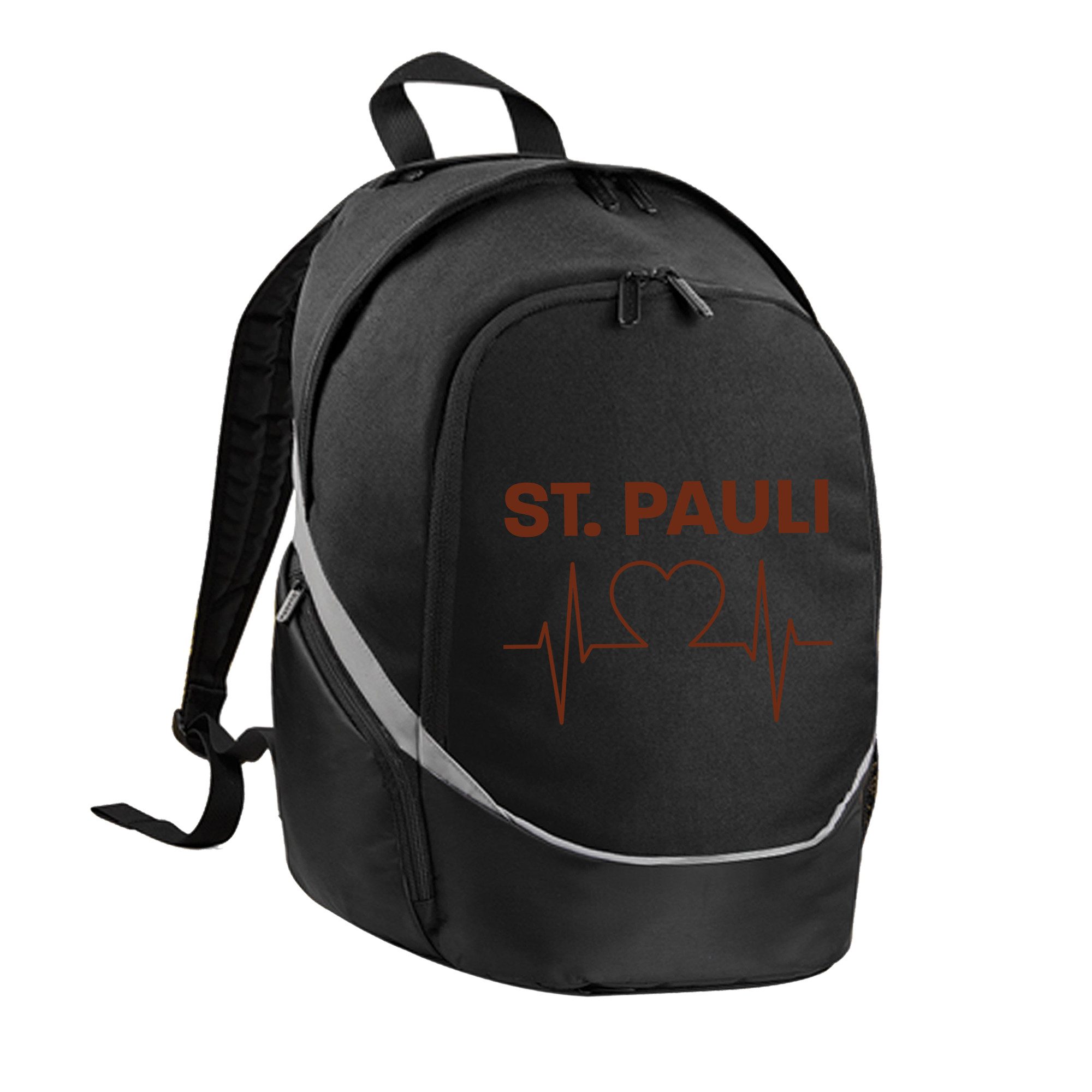 multifanshop Rucksack St. Pauli - Herzschlag - Tasche