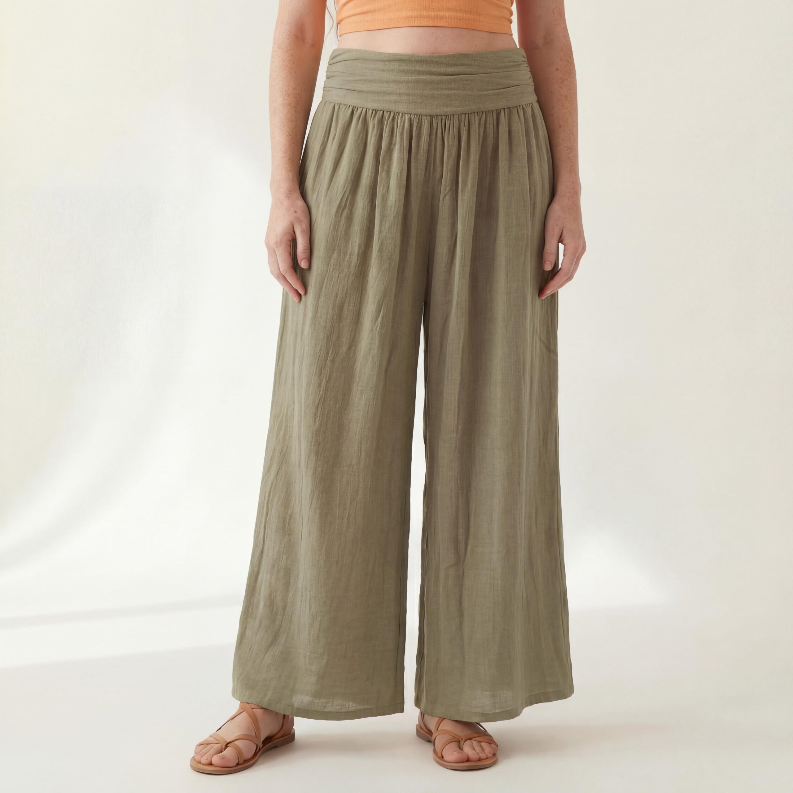 OriginalYou Haremshose Damen Flatterhose Baumwolle Sommerhose Leinen Optik günstig online kaufen