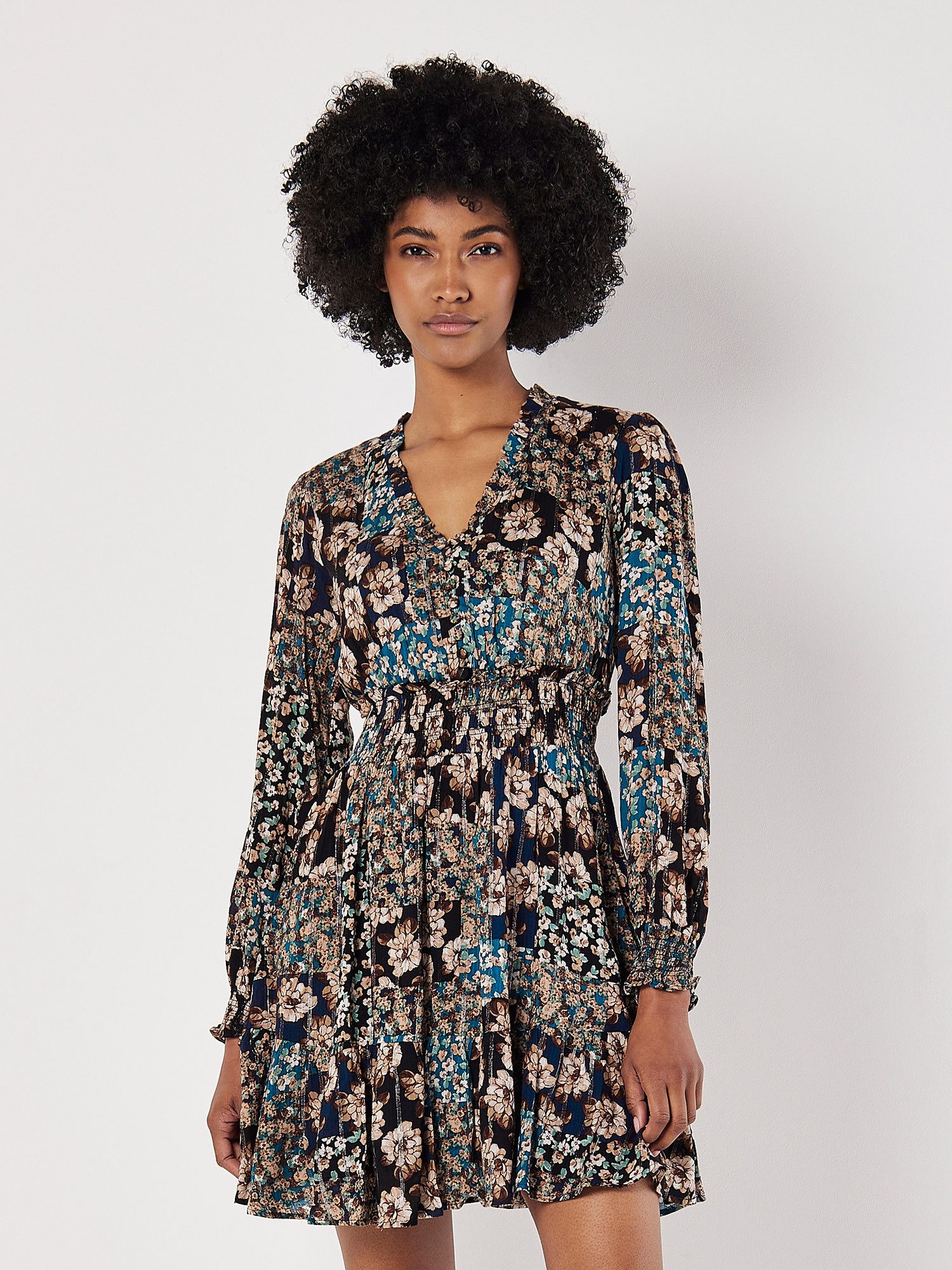 Druckkleid gemustertes Minikleid