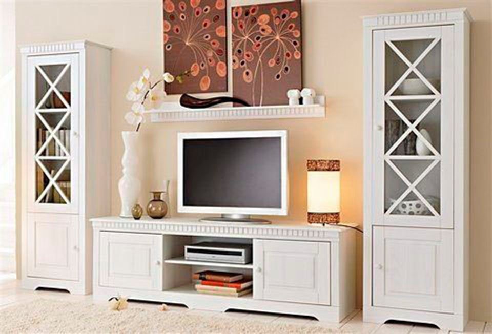 Home affaire Wohnwand Lisa, (Set, 3-St), bestehend aus zwei Vitrinen und ei günstig online kaufen