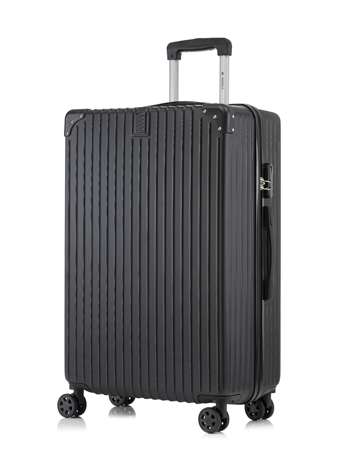 YONSLY Hartschalen-Trolley Reisekoffer ABS Hartschalen Trolley, Rollkoffer Handgepäck, 4 Rollen, Sicherheitsschloss, Weichem Gummigriff,56/66/76 cm, 45/69/99 L