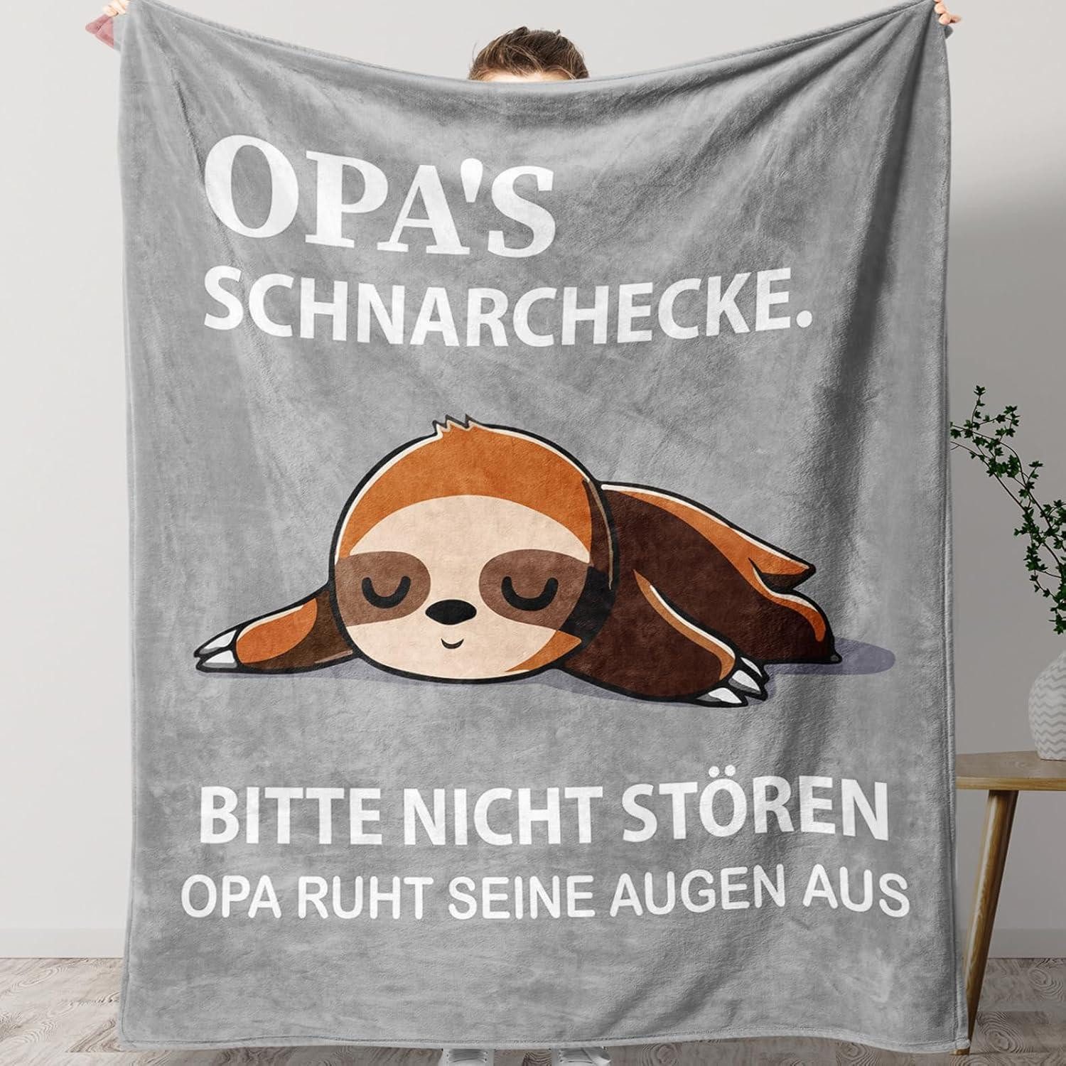 LuxusKollektion Badaccessoire-Set Kuscheldecke Opa Geschenk Geburtstag Weih günstig online kaufen