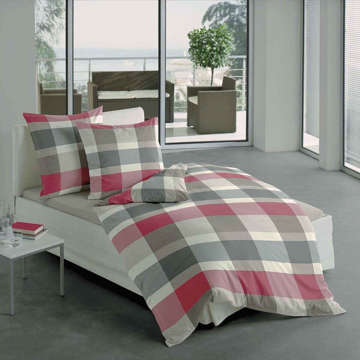 TRAUMSCHLAF Bettwäsche Alaska, Biber, 2 teilig, warme weiche Winterwäsche