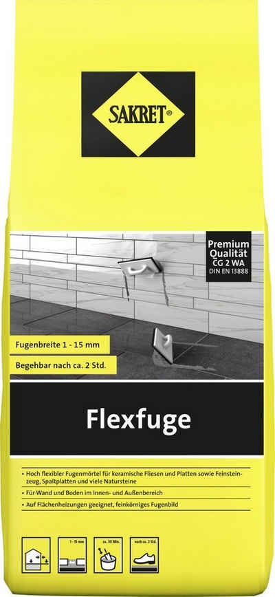 Sakret Fugenmörtel Sakret Flexfuge 1 - 15 mm bahamabeige 5 kg