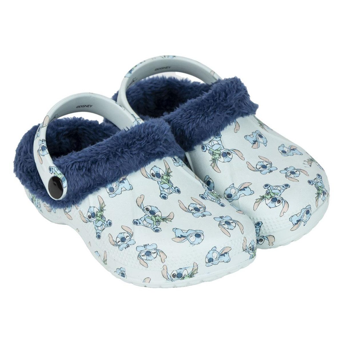 Disney Stitch Kinder Clog Hausschuhe – Fleece Slipper, Homewear Clog