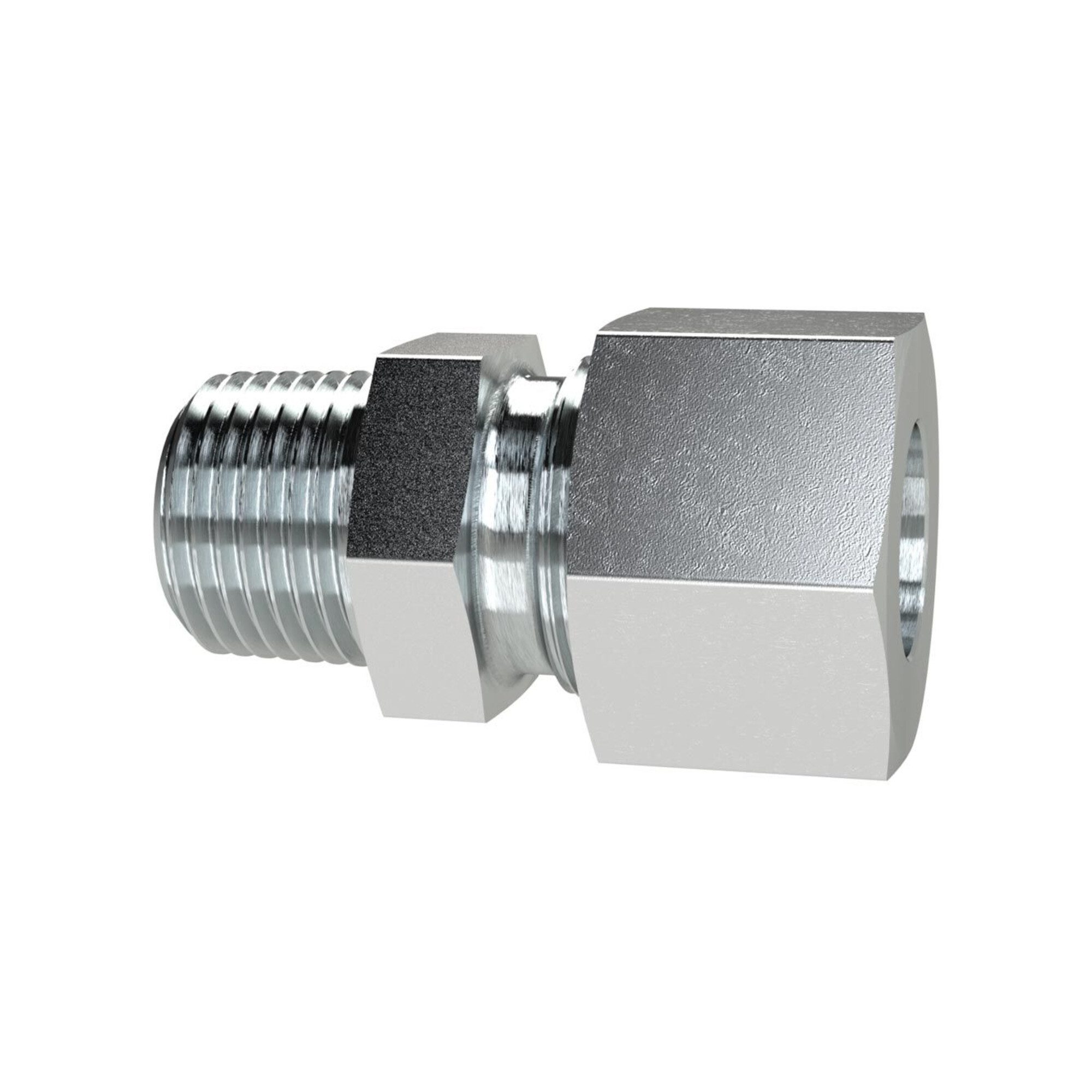RIEGLER Heizgerät Riegler Ger. Einschraubversch., NPT 1/8 a., Rohr-Ã˜ 6, Stahl verz., GE